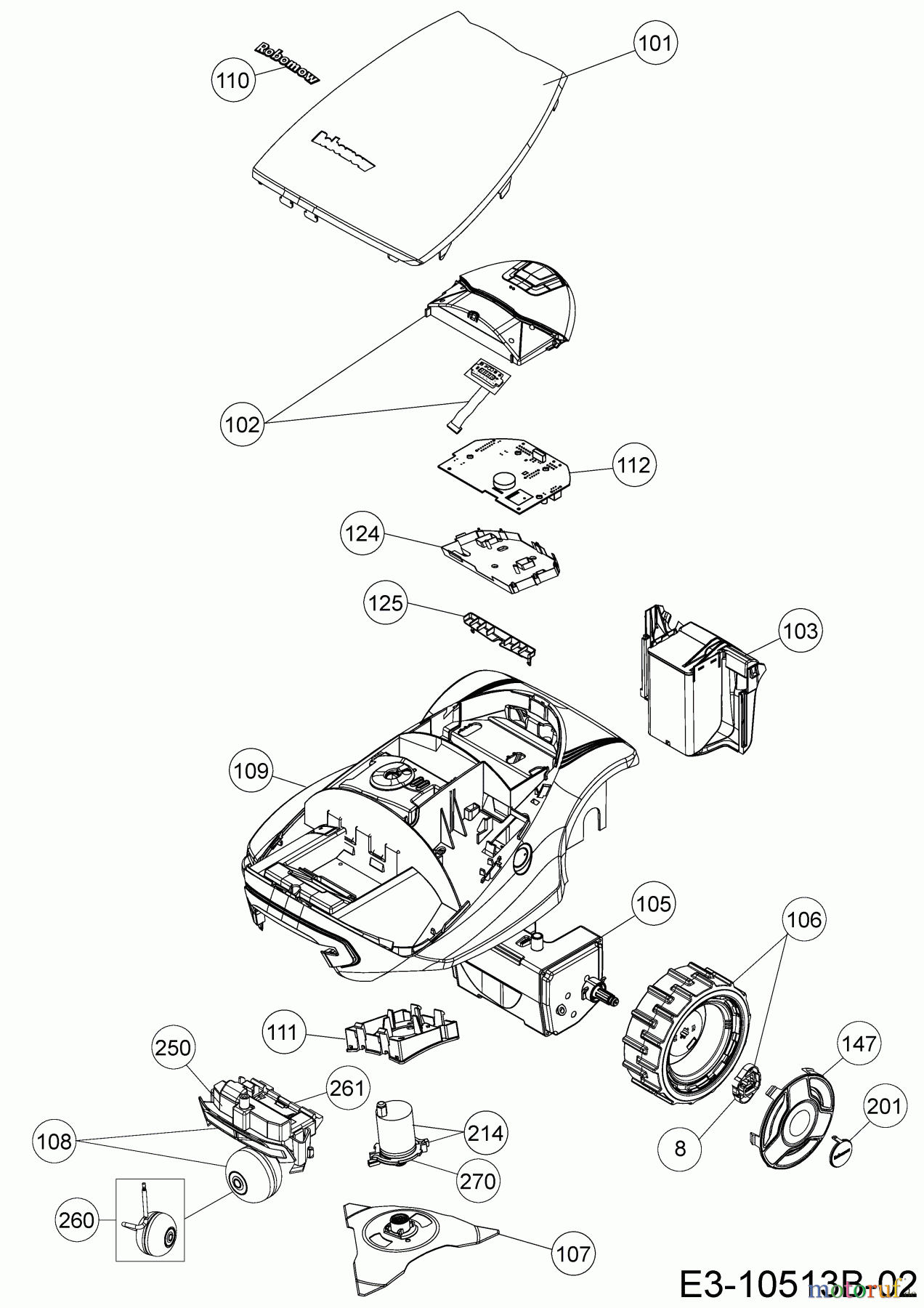 Robomow Mähroboter RC306 (White) PRD7006BW (2015) Grundgerät