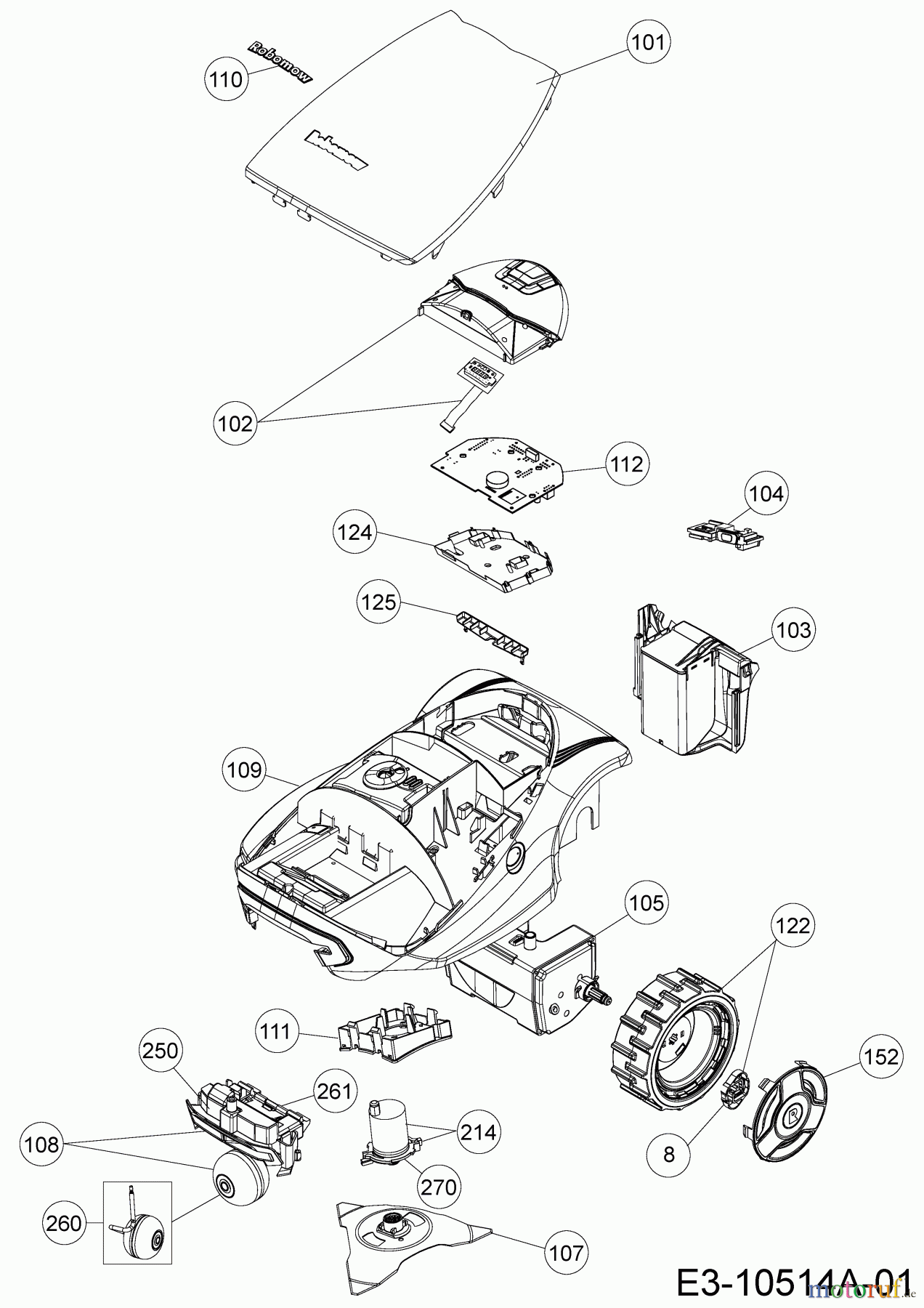  Robomow Mähroboter RC312 (White) PRD7012BW  (2016) Grundgerät