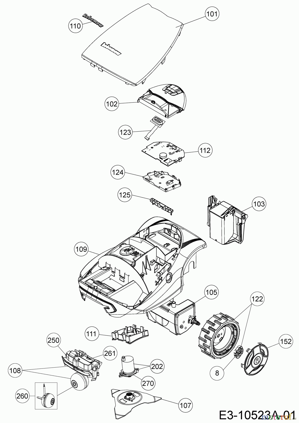 Robomow Mähroboter RC312U PRD7012YG (2017) Grundgerät
