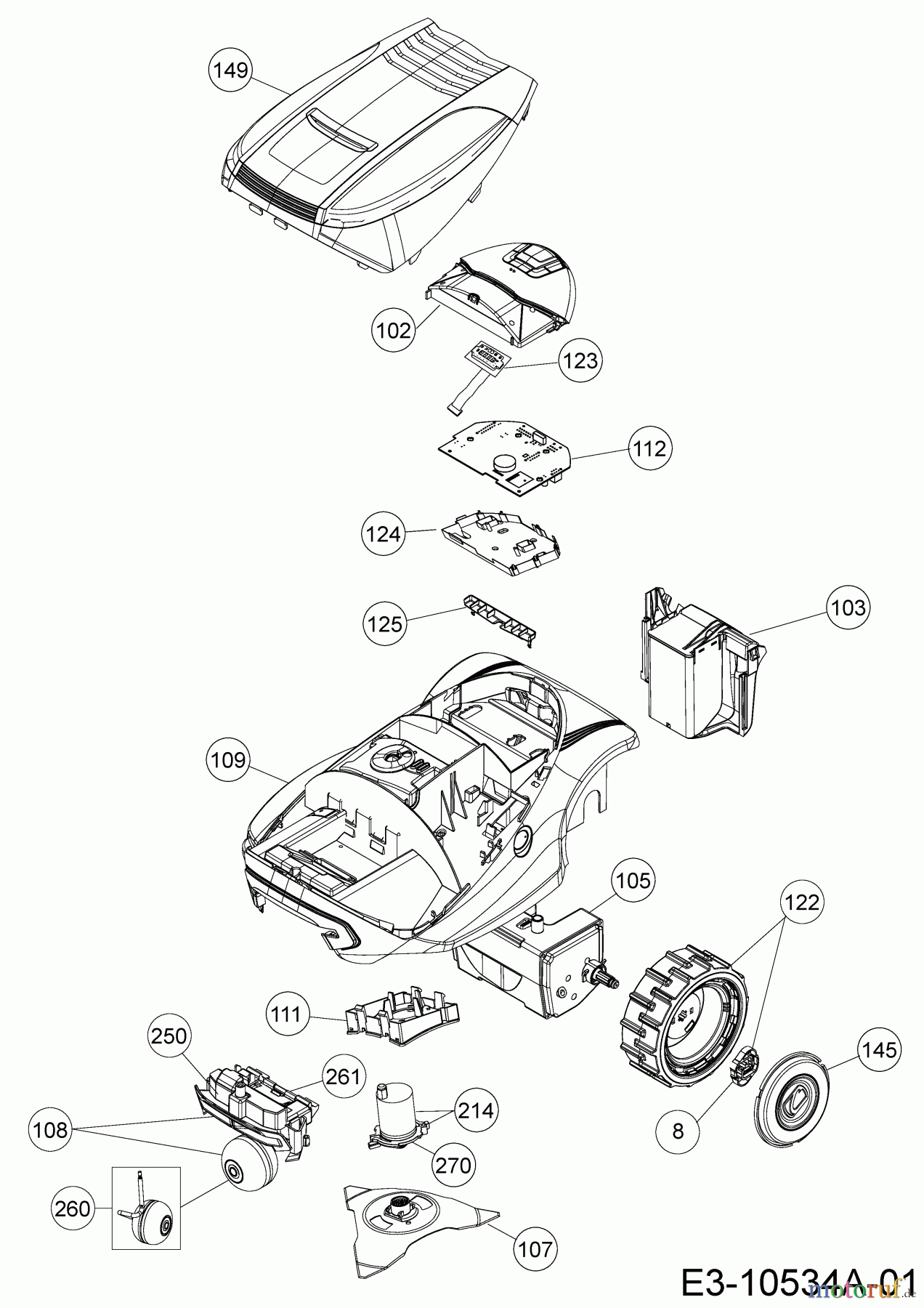  Cub Cadet Mähroboter XR2 1500 22ACDAED603  (2018) Grundgerät