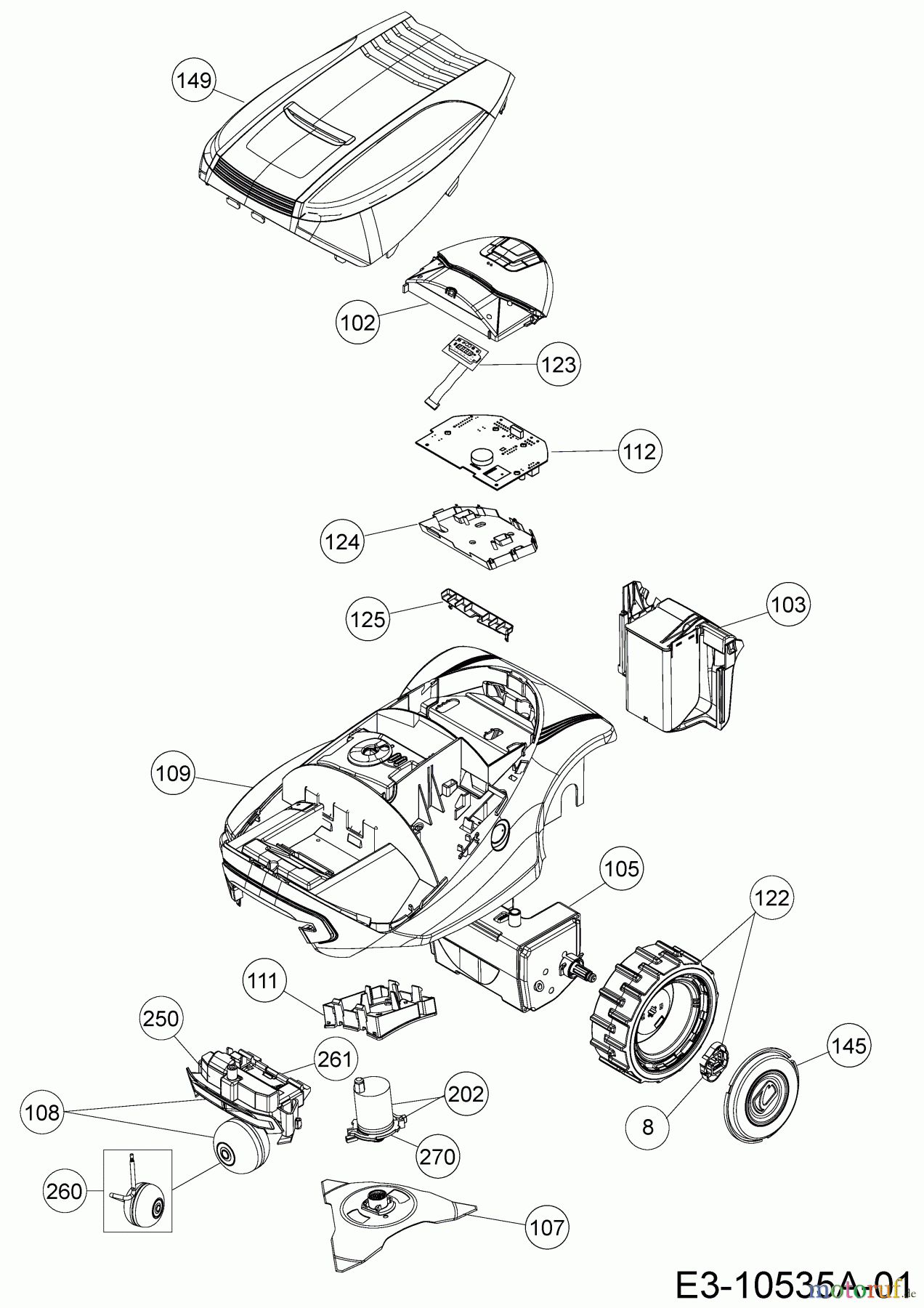 Cub Cadet Mähroboter XR2 2000 22ACFAFD603 (2018) Grundgerät