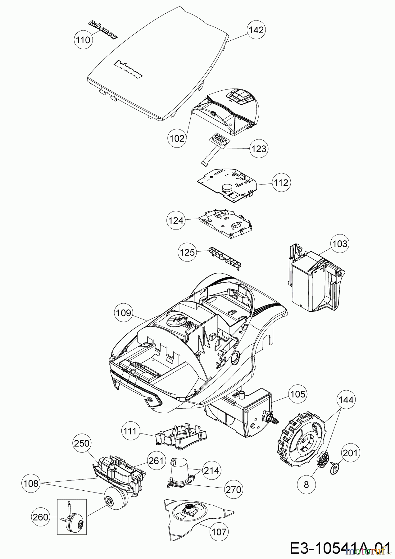 Robomow Mähroboter RC304U (White) 22ACBW-A619 (2018) Grundgerät