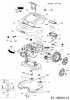 Robomow MS 3500 (Black) PRD6300P (2016) Ersatzteile Elektromotore, Gehäuse, Messer, Räder
