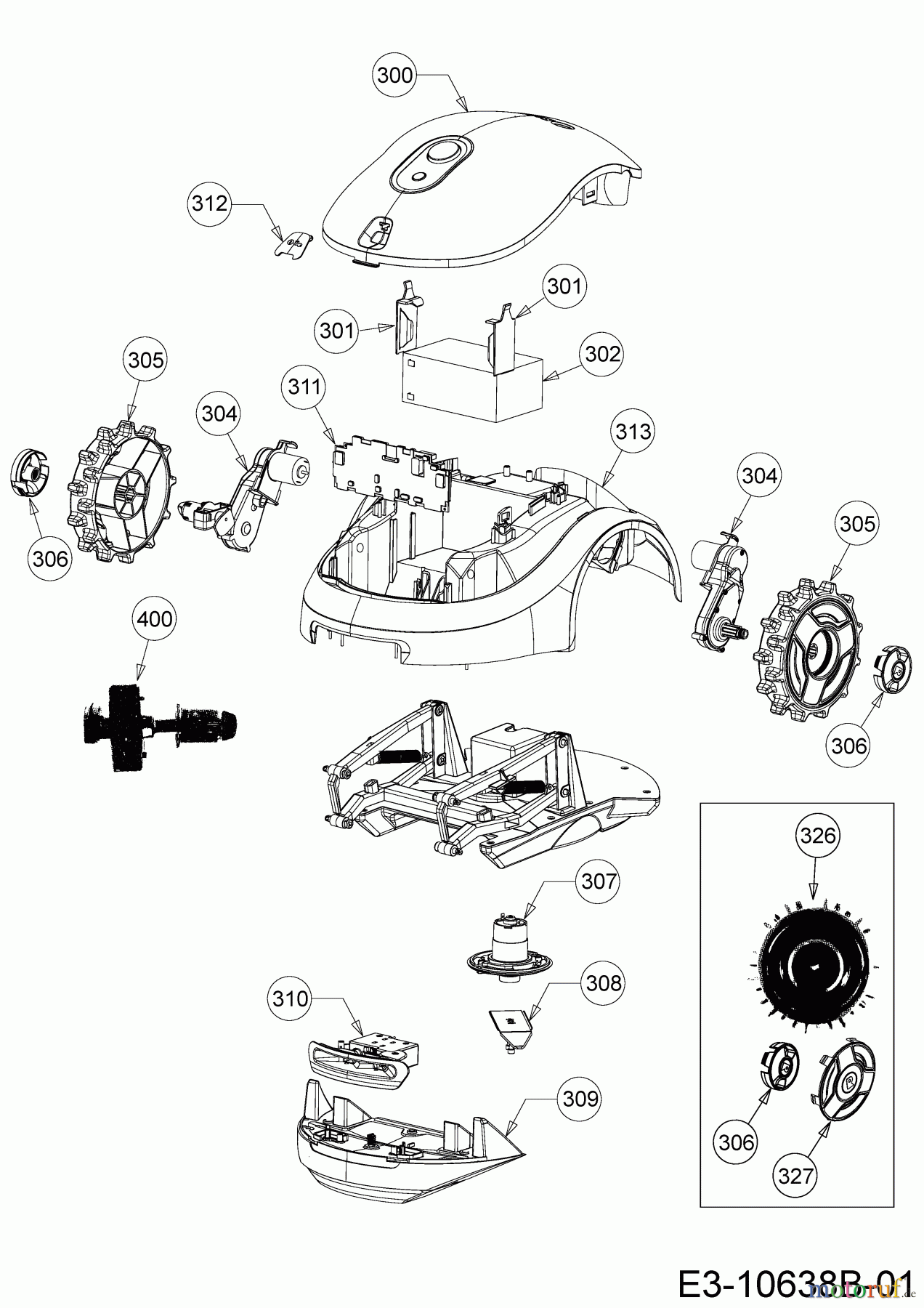 Robomow Mähroboter RX20U (Black) 22AXDBAA619 (2018) Grundgerät