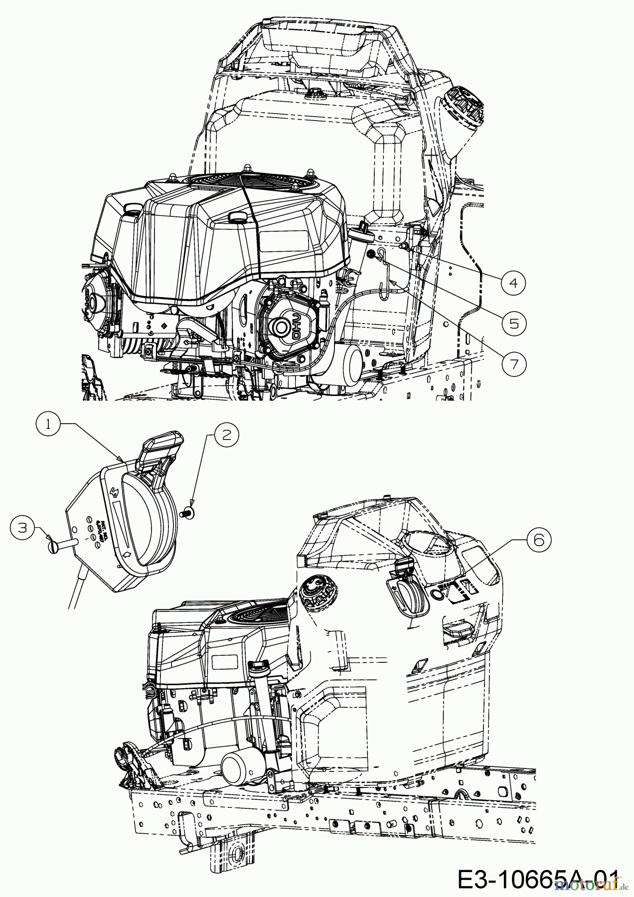 Cub Cadet Rasentraktoren XT2 PS117I 13BZA1CN603 (2018) Gaszug