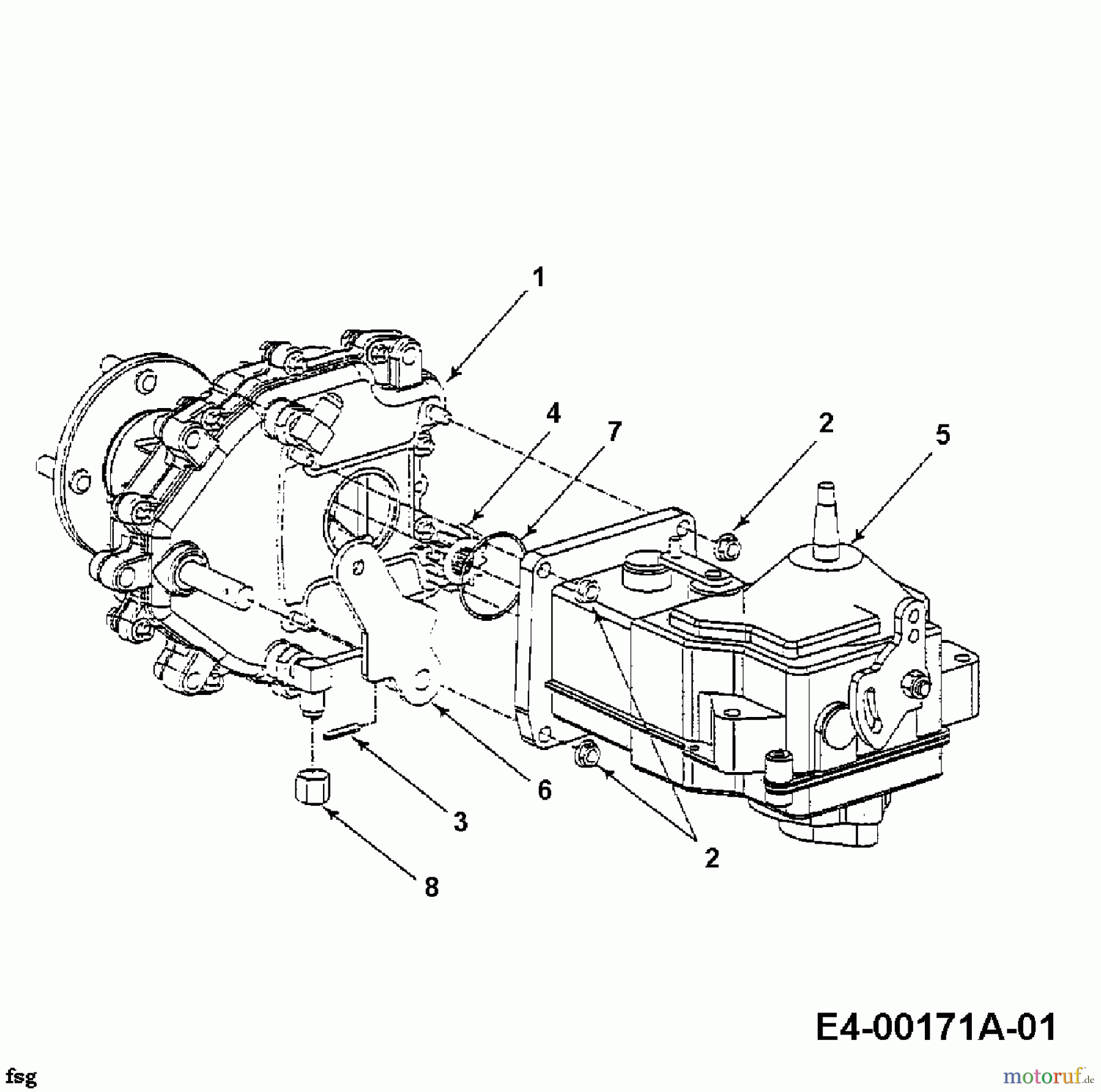  White Zero Turn 42 Z 53AC255G679  (1998) Getriebe, Hydrostat