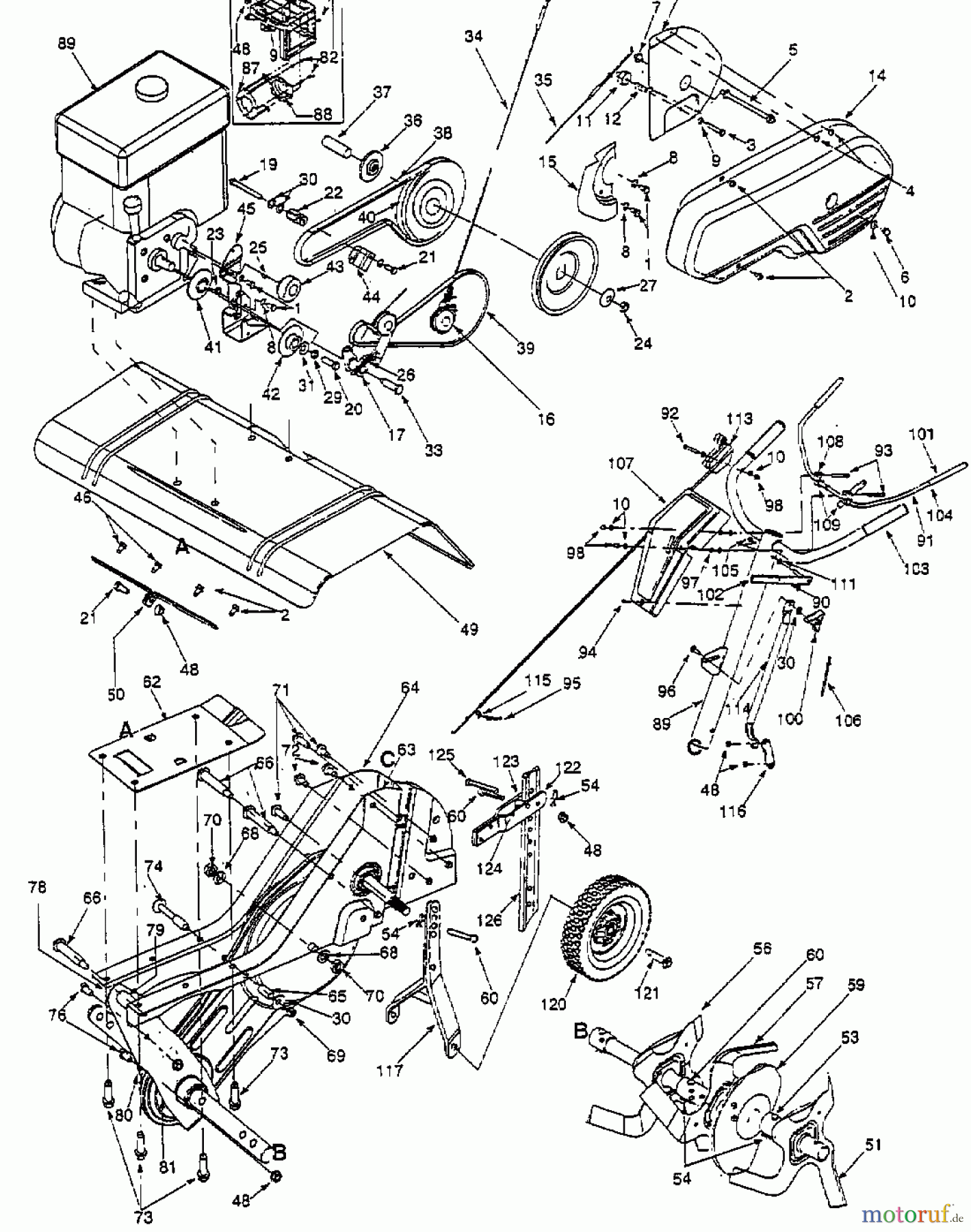 Mastercut Motorhacken T 380/50 21A-380-659 (2000) Grundgerät