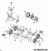 MTD E 740 F 317E740F000 (1997) Ersatzteile Raupenantrieb