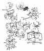 MTD Zubehör Grasfangvorrichtung für 30"/76cm Heckauswurf, 8-Stern Messerscheibe, Frontgewicht 190-056-000 (2001) Ersatzteile Grasfangkorb
