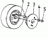 MTD Zubehör Grasfangvorrichtung für 30"/76cm Heckauswurf, 8-Stern Messerscheibe, Frontgewicht 190-056-000 (2001) Ersatzteile Radgewichte