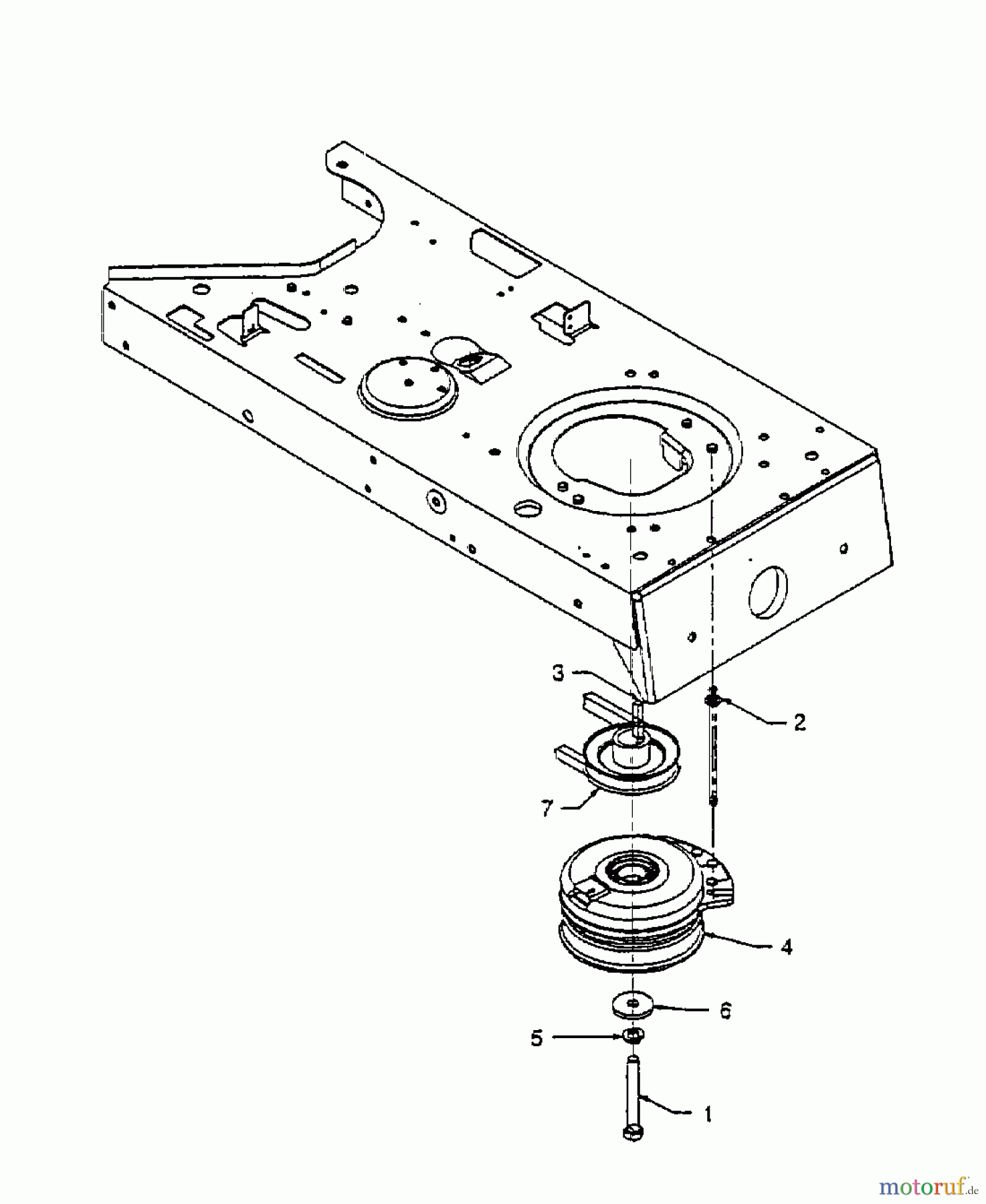 Edenparc Rasentraktoren H 155102 13AD790N608 (1997) Elektromagnetkupplung, Motorkeilriemenscheibe