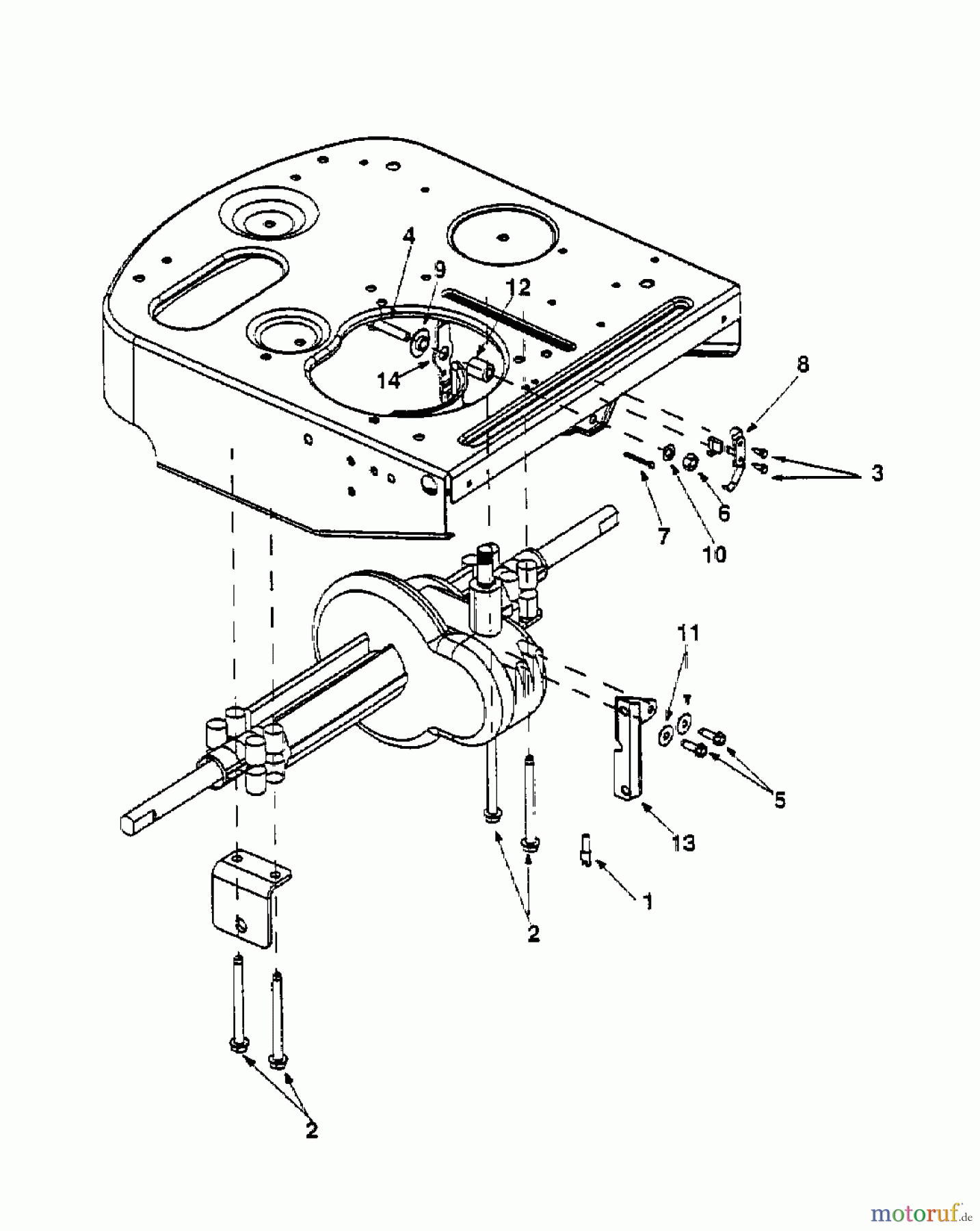 Yard-Man Rasentraktoren DX 70 13A-325-643 (2000) Sitzträger