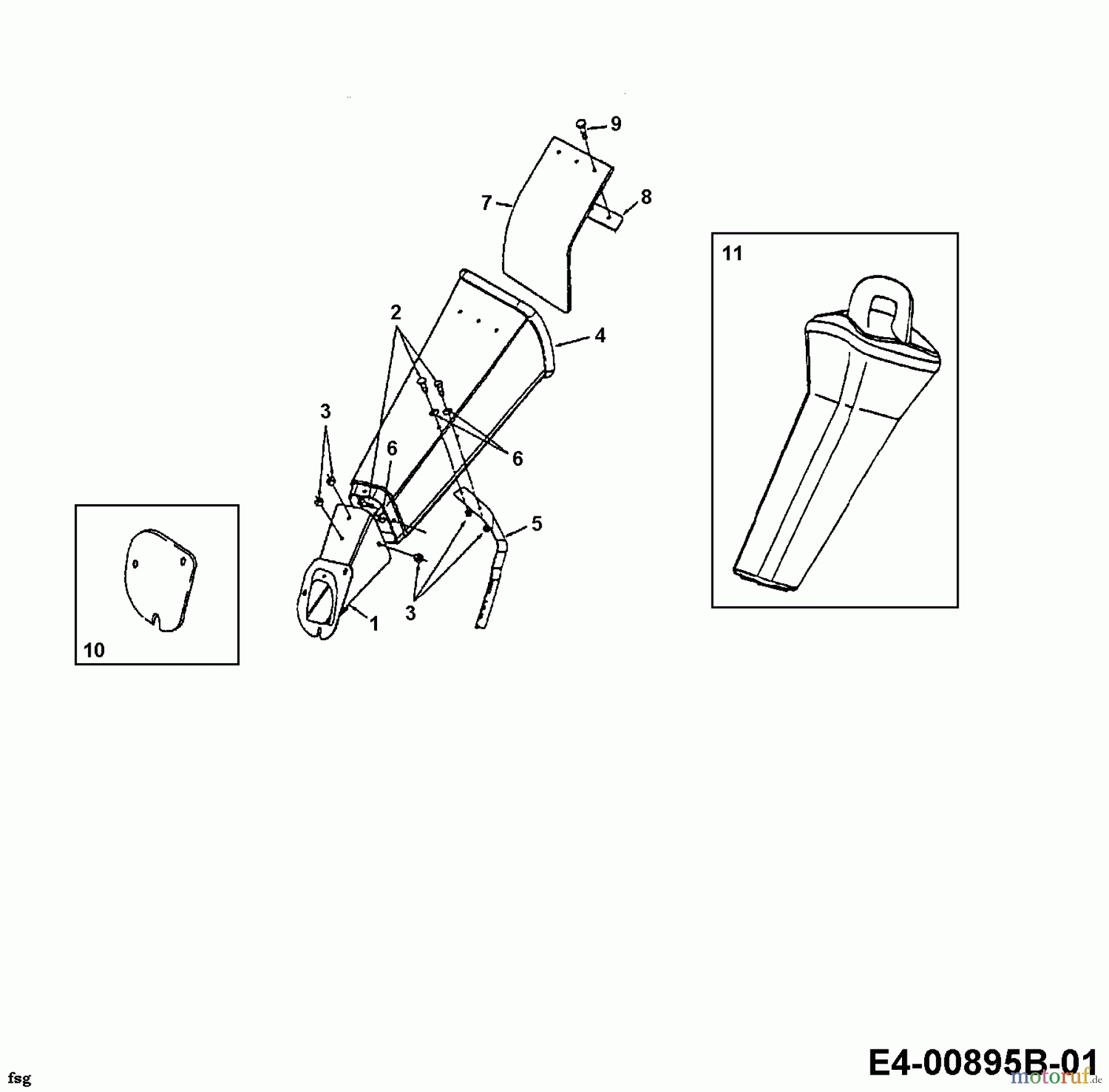 MTD Häcksler 315 A 247-315A678 (1998) Trichter