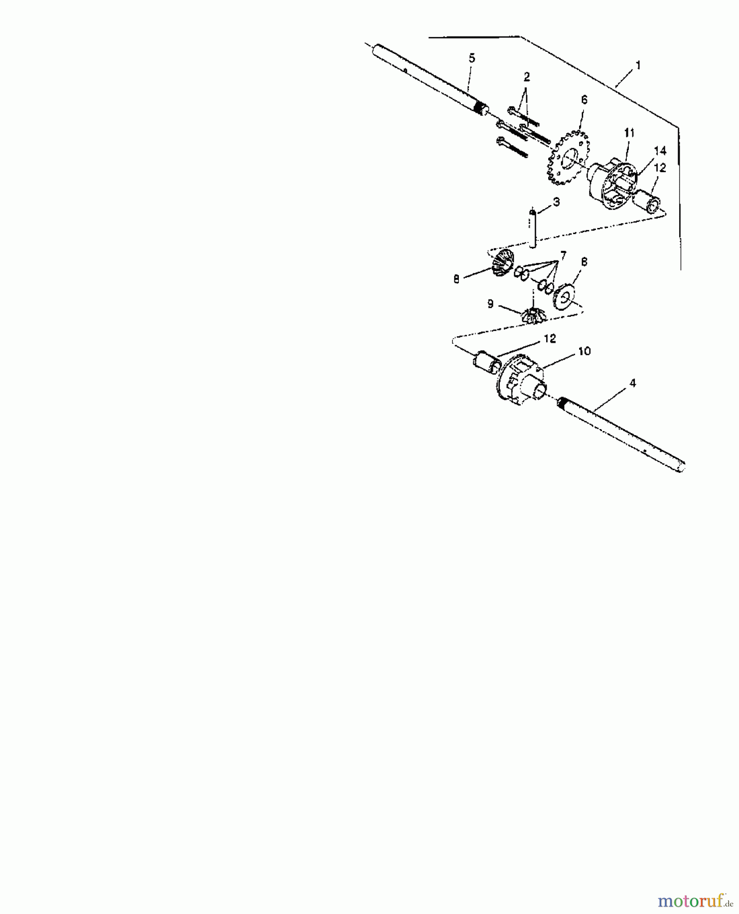  MTD Häcksler 315 B 246-315B678  (1996) Differential