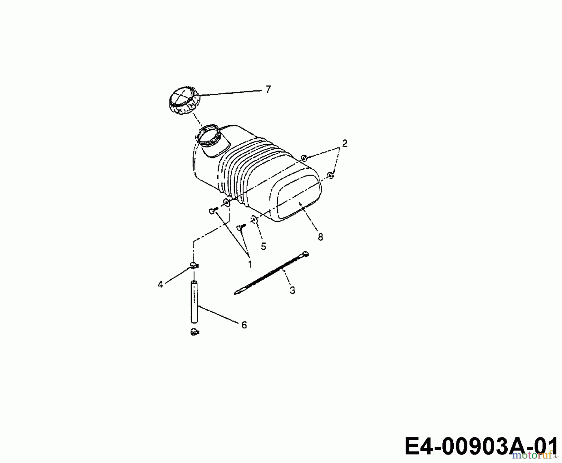 MTD Häcksler 315 A 247-315A678 (1998) Tank