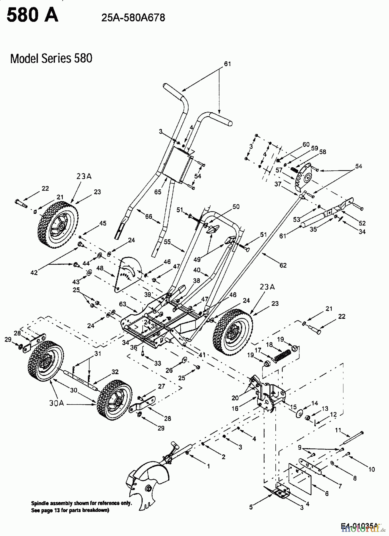 MTD Kantenschneider 580 A 25A-580A678 (2003) Grundgerät