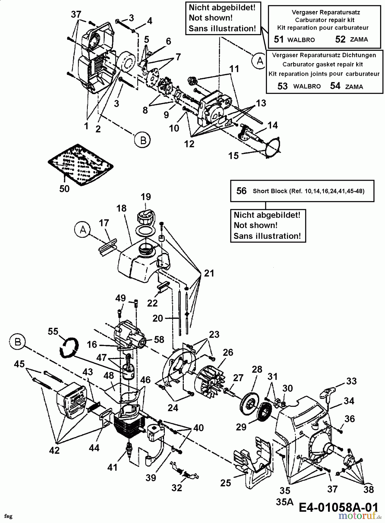 MTD Motorsensen 700 41AD700G600 (2002) Motor