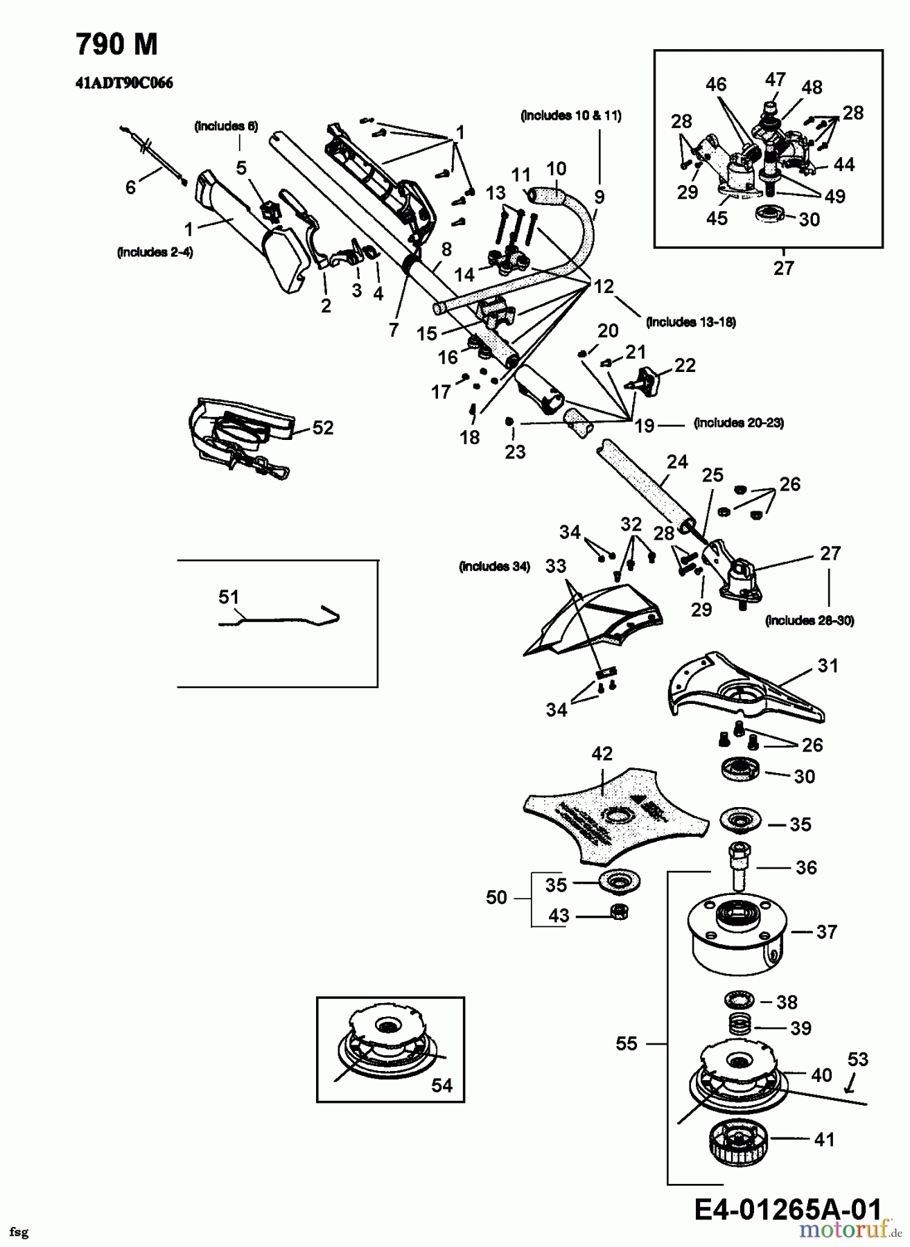  MTD Motorsensen 790 M 41ADT90C066  (2004) Grundgerät