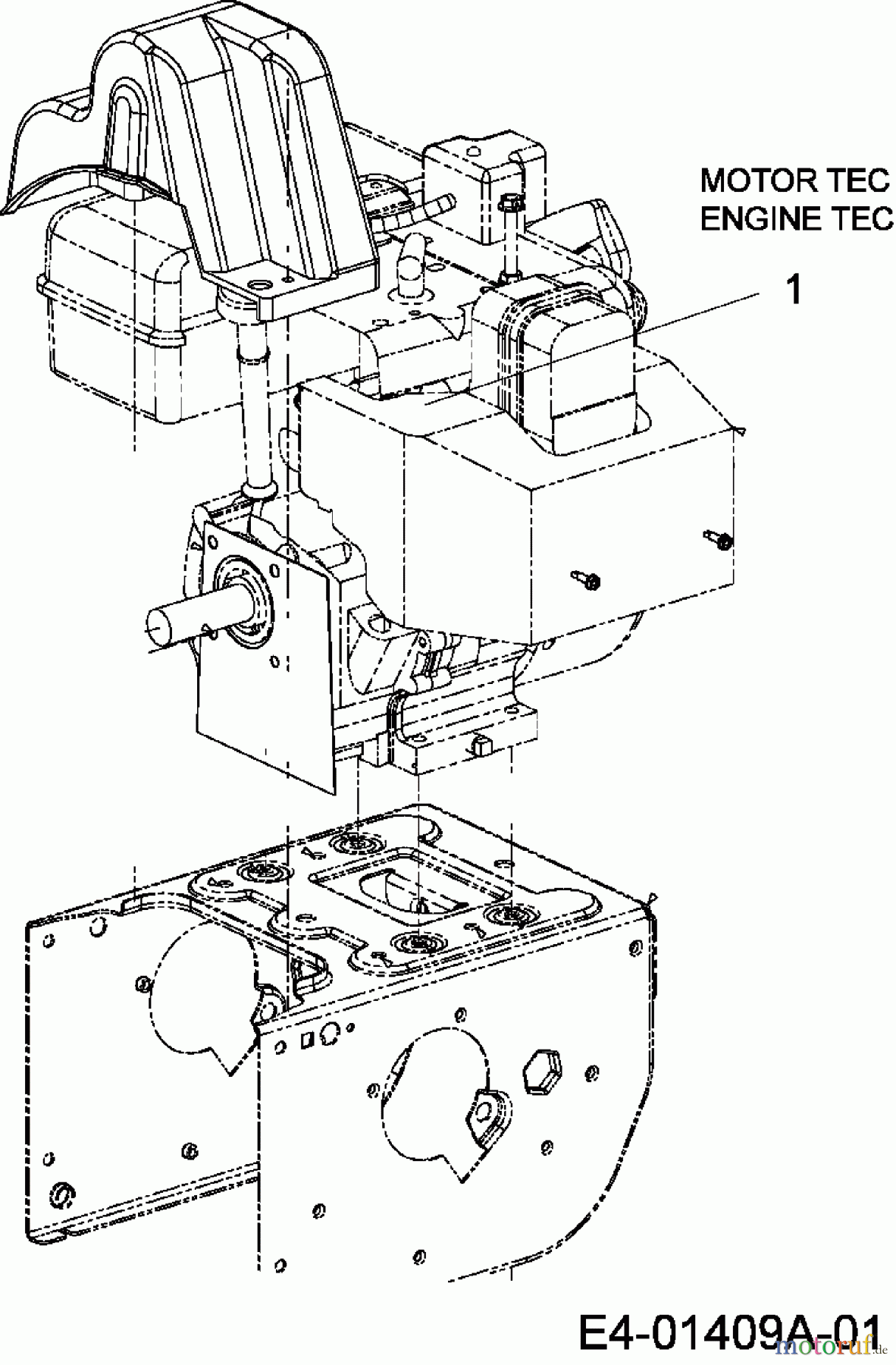 Troy-Bilt Schneefräsen POLAR 10071 31AV6LLO609 (2007) Motor