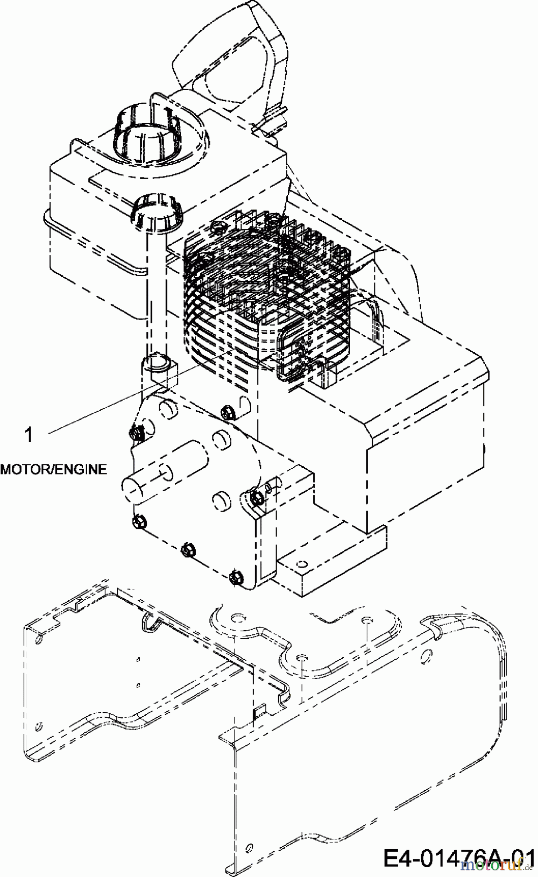 MTD Schneefräsen 3 CAD 31A-3CAD700 (2007) Motor