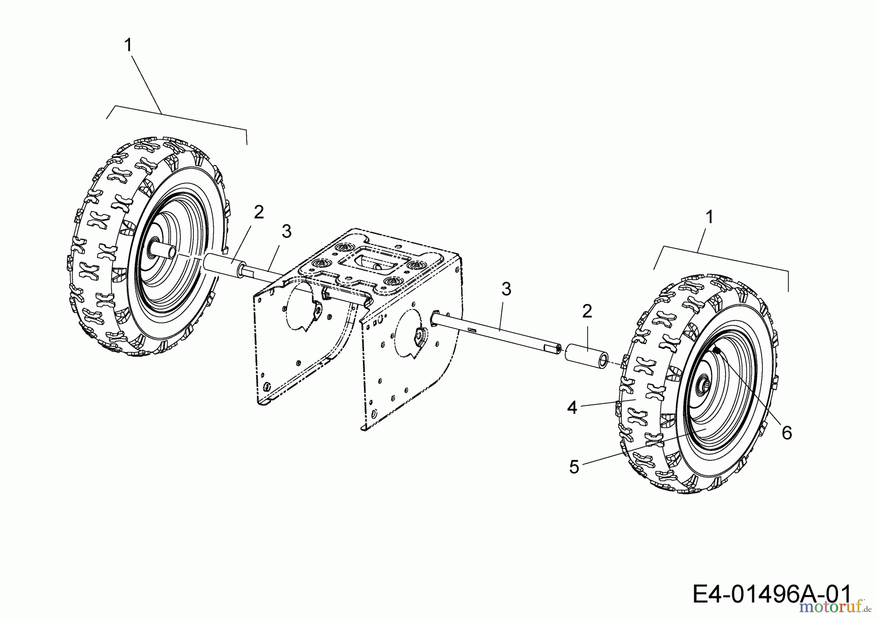 MTD Schneefräsen Optima ME 66 31AY54T3678 (2017) Räder 16x4.8x8