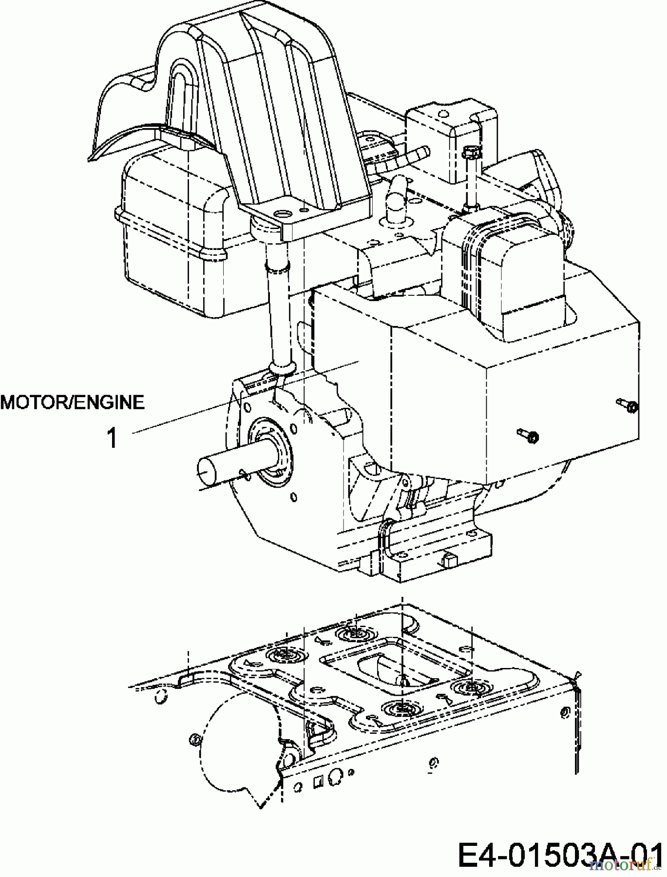MTD Schneefräsen E 640 F 31AV66HF678 (2007) Motor