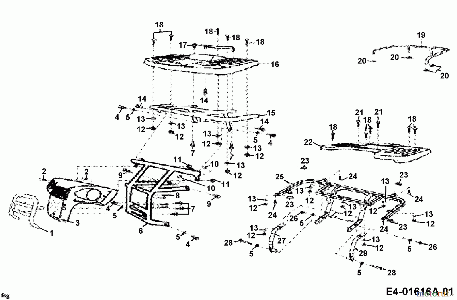  Cub Cadet Quads UT 180 36AB124-603  (2006) Gepäckträger