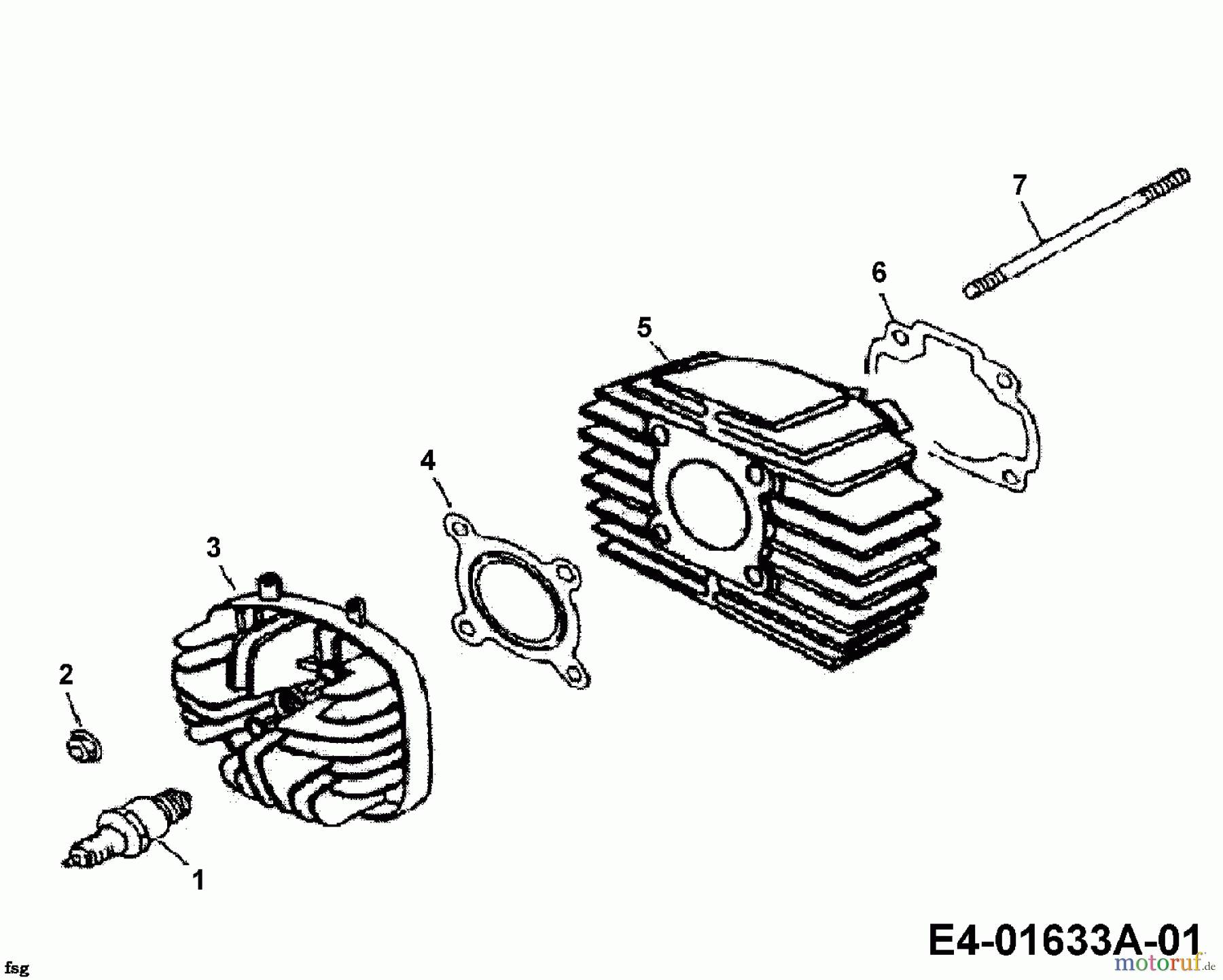 Cub Cadet Quads Miniquad 50 36AA101-603 (2006) Zylinder, Zylinderkopf