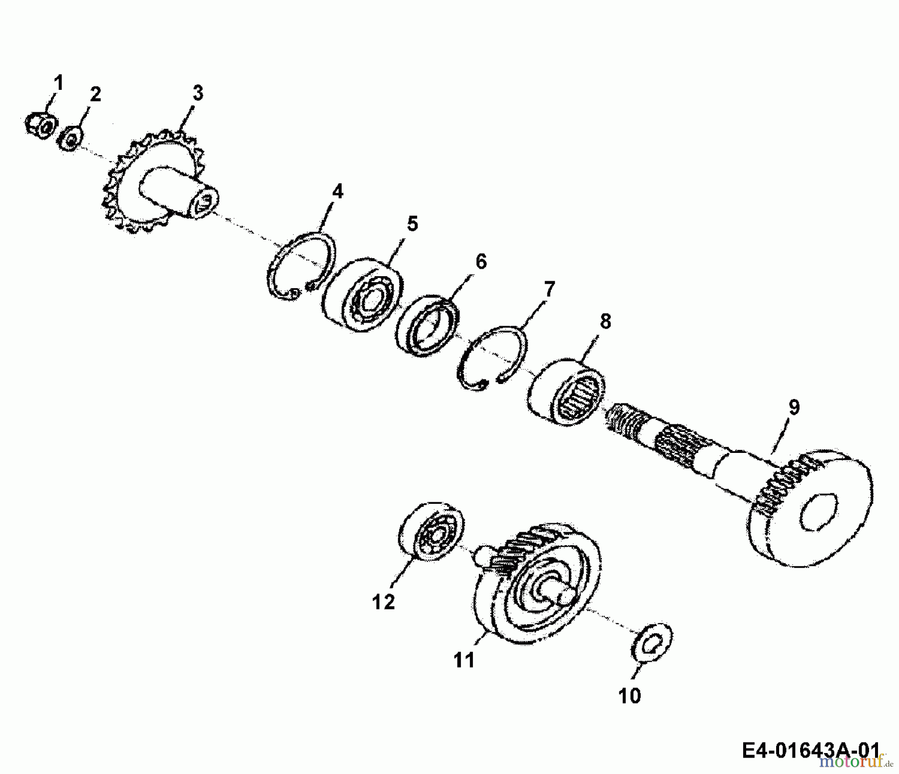 Cub Cadet Quads Miniquad 50 36AA101-603 (2006) Antriebswelle