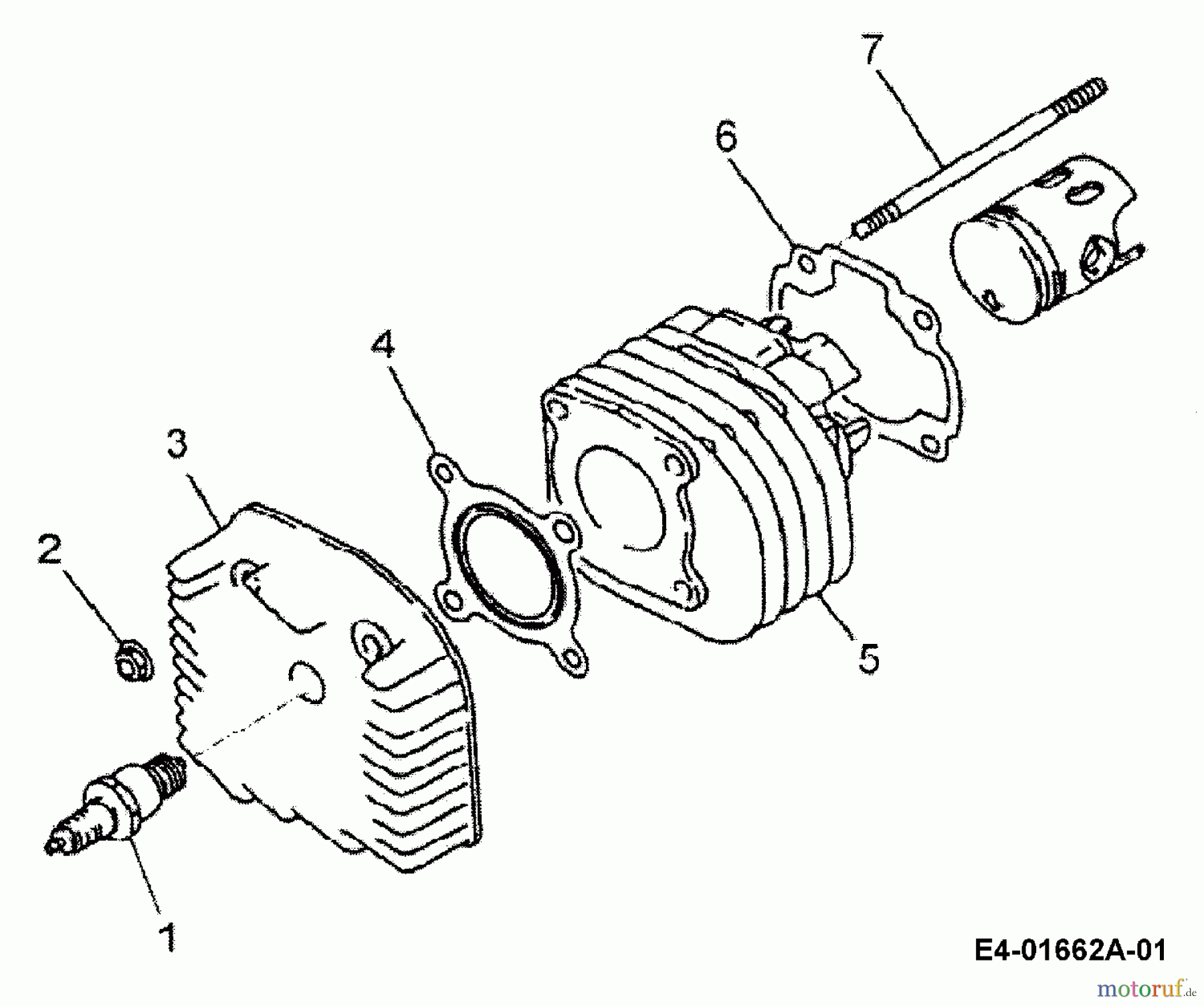 Cub Cadet Quads SP 50 36AA112-603 (2006) Zylinder, Zylinderkopf