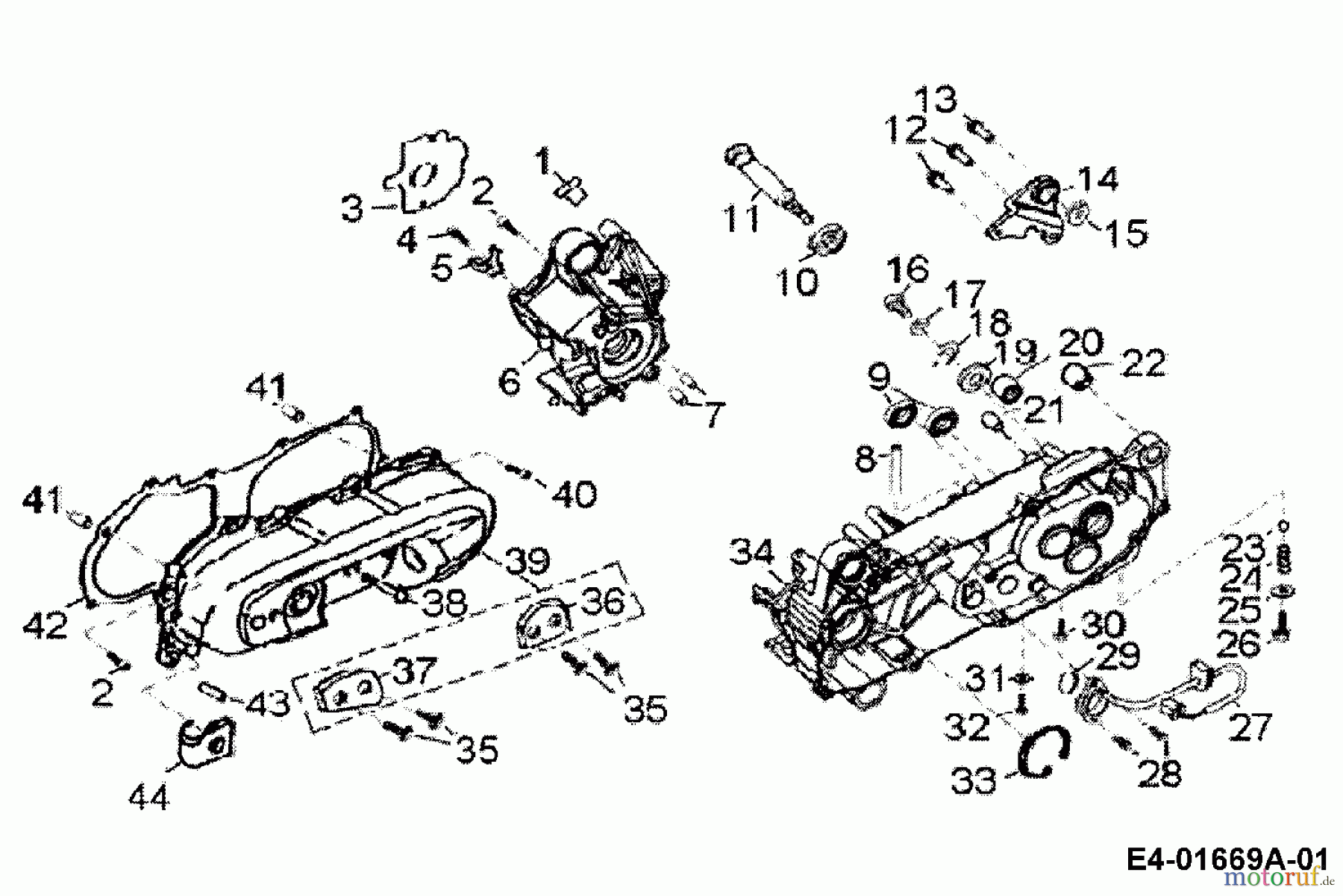 Cub Cadet Quads SP 50 36AA112-603 (2006) Kurbelgehäuse
