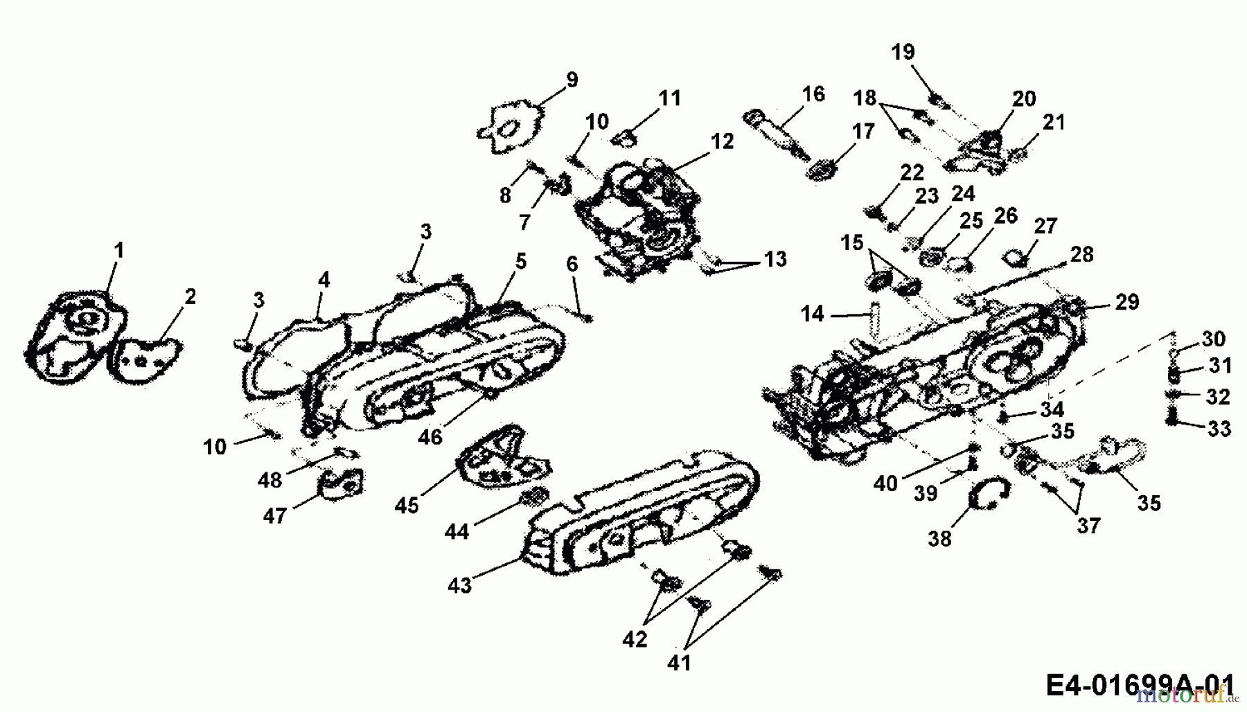 Cub Cadet Quads SP 100 36AA113-603 (2006) Kurbelgehäuse