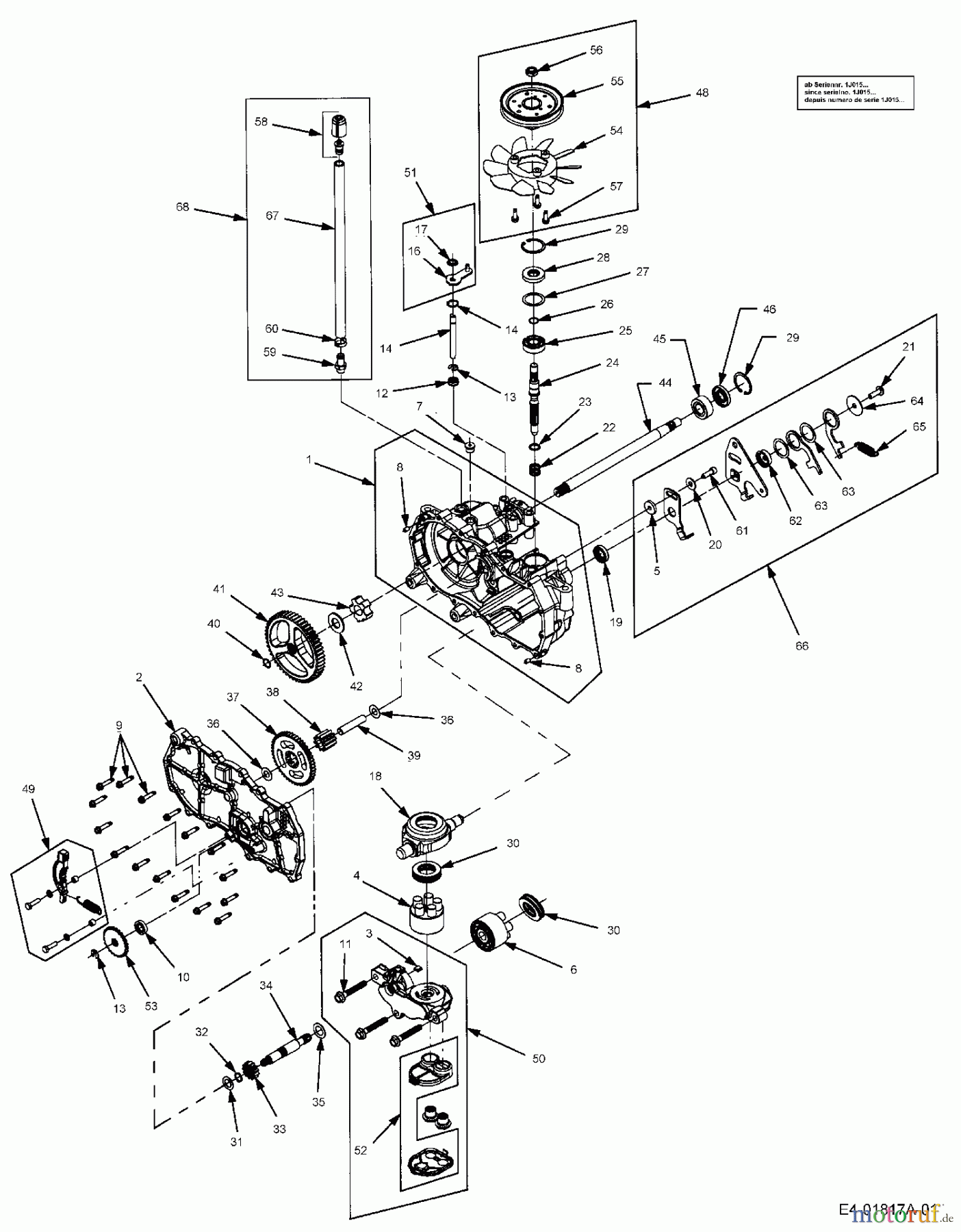  Cub Cadet Zero Turn RZT 50 17AA5D7P603  (2006) Hydrostat links