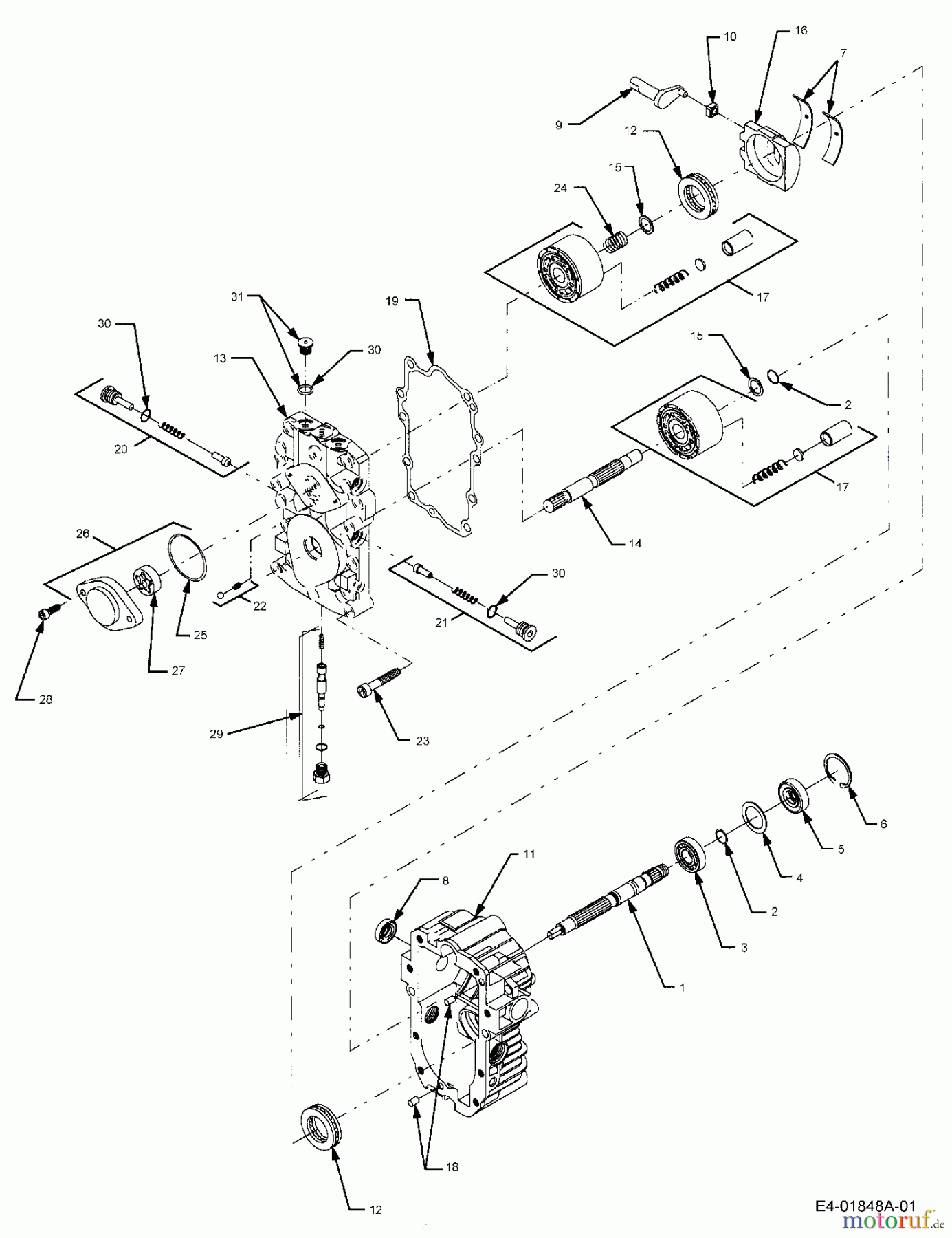  Cub Cadet Rasentraktoren HDS 2205 13A-2D7-603  (2006) Hydrostat