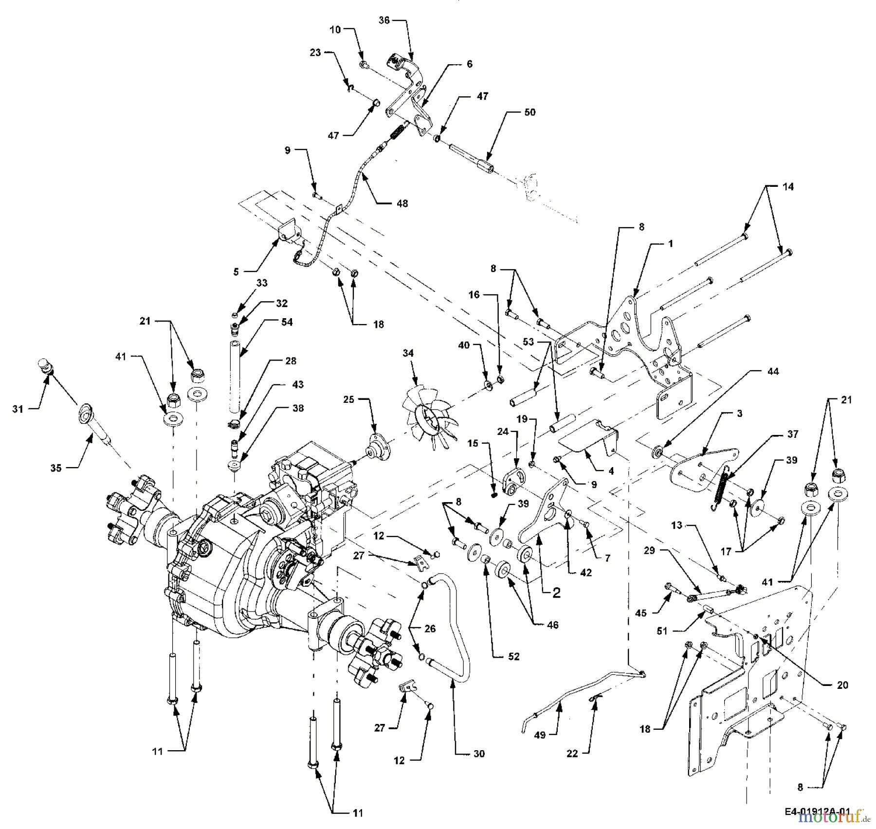  Cub Cadet Gartentraktoren HDS 3235 14B-692-603  (2005) Anbauteile Hinterachse