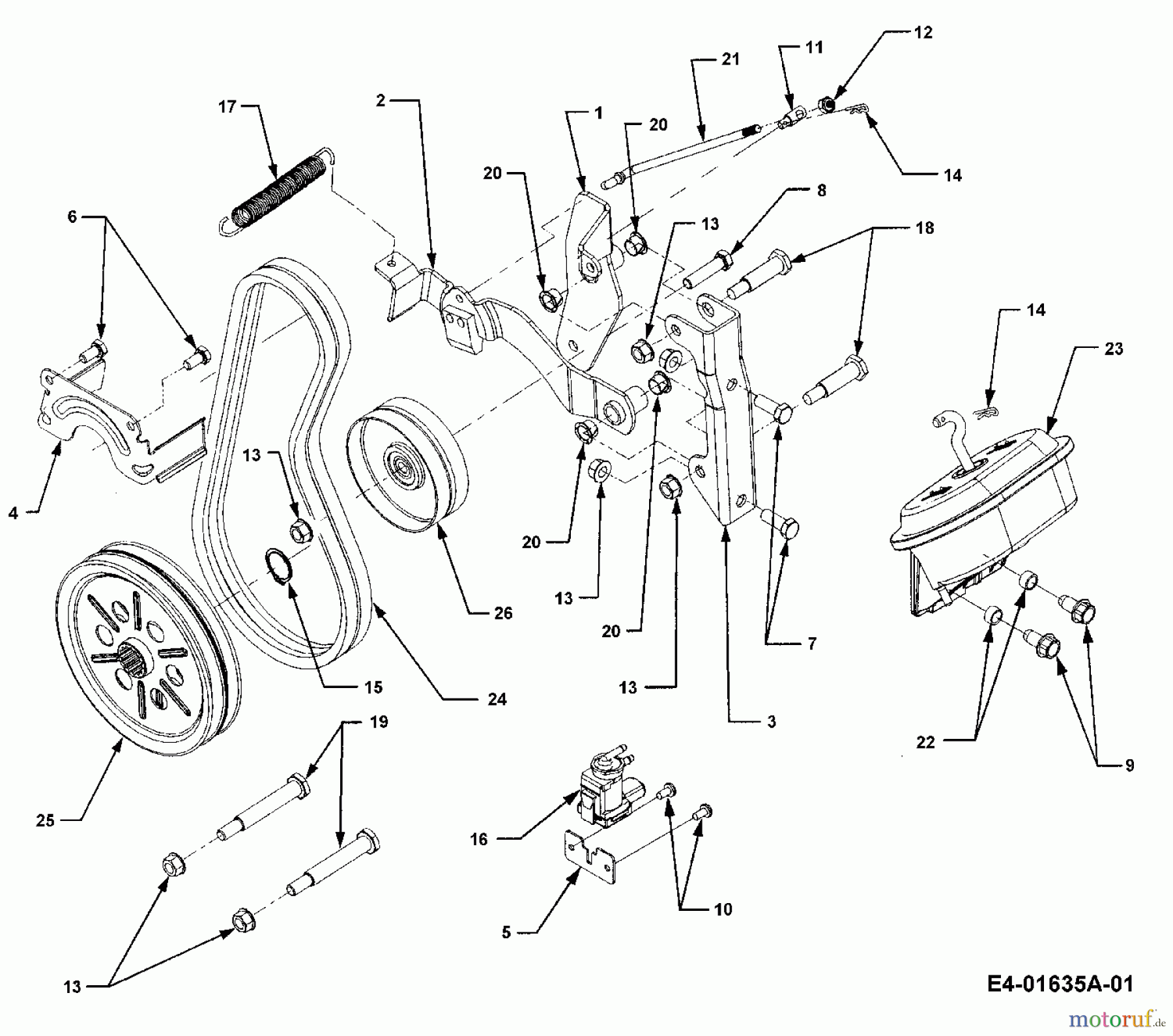 Cub Cadet Gartentraktoren HDS 3235 14B-692-603 (2005) Frontzapfwelle