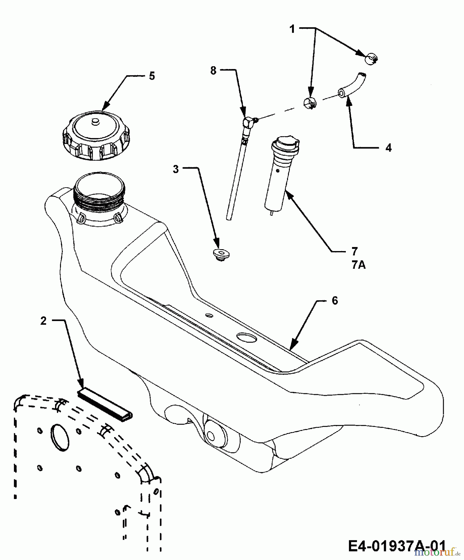 Cub Cadet Gartentraktoren HDS 3235 14B-692-603 (2005) Tank