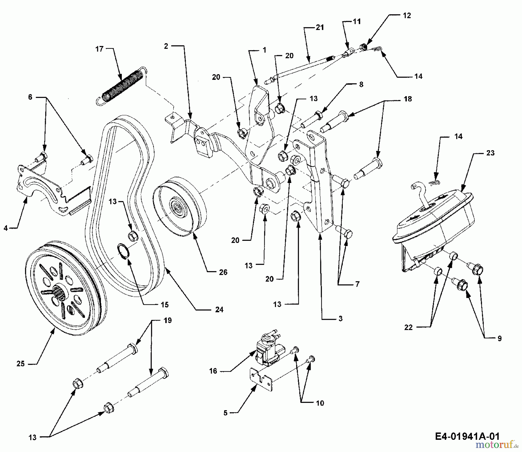 Cub Cadet Gartentraktoren HDS 3235 14A-672-603 (2001) Frontzapfwelle