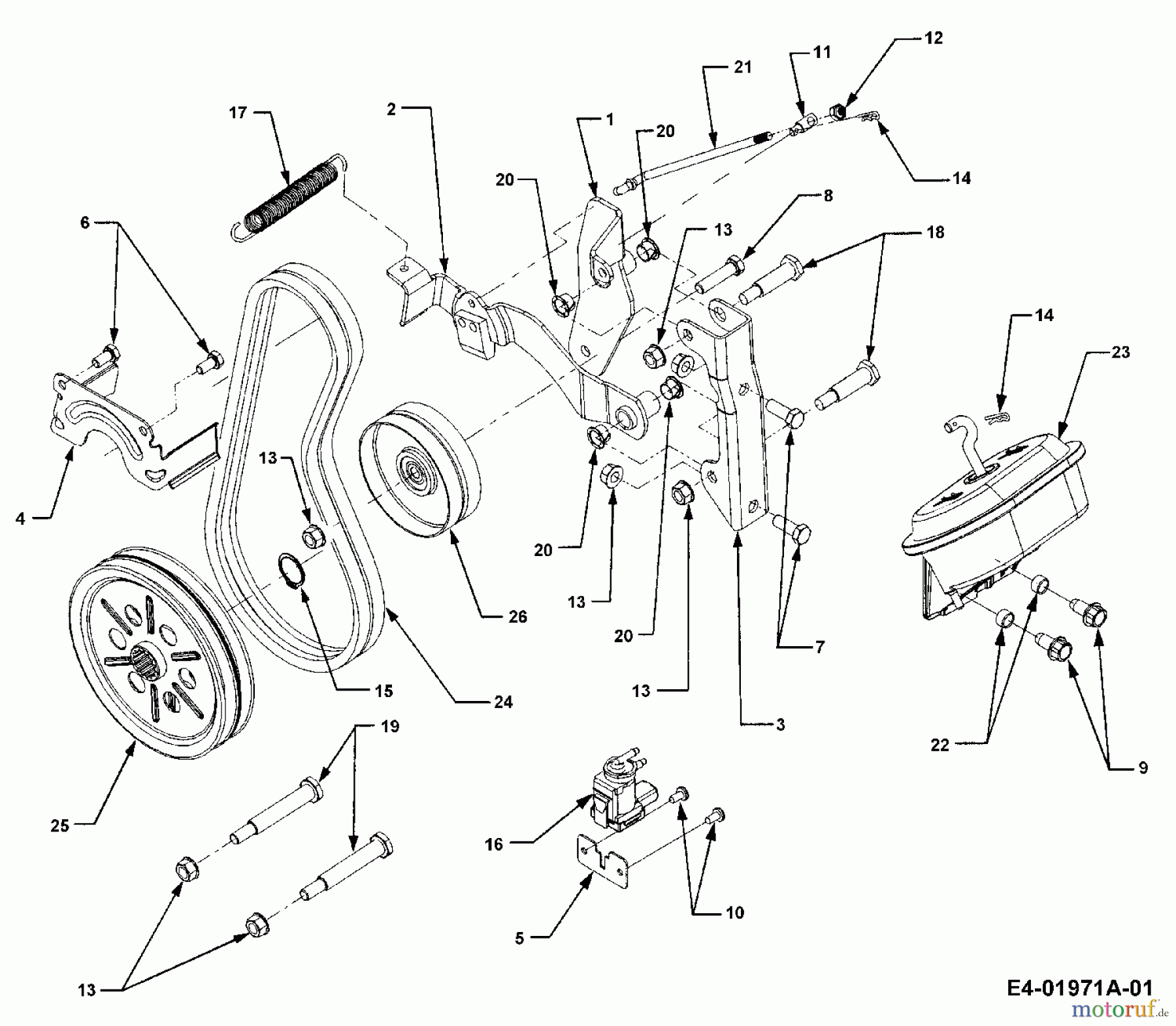 Cub Cadet Gartentraktoren HDS 3235 14A-676-100 (1998) Frontzapfwelle