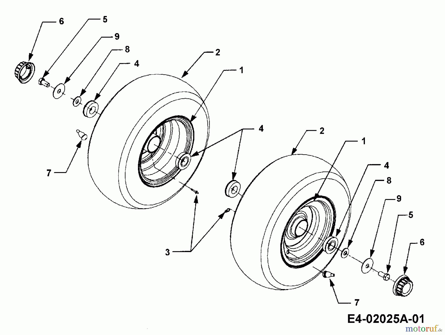  Cub Cadet Gartentraktoren HDS 3200 14B-646-603  (2000) Räder vorne 16x7.5