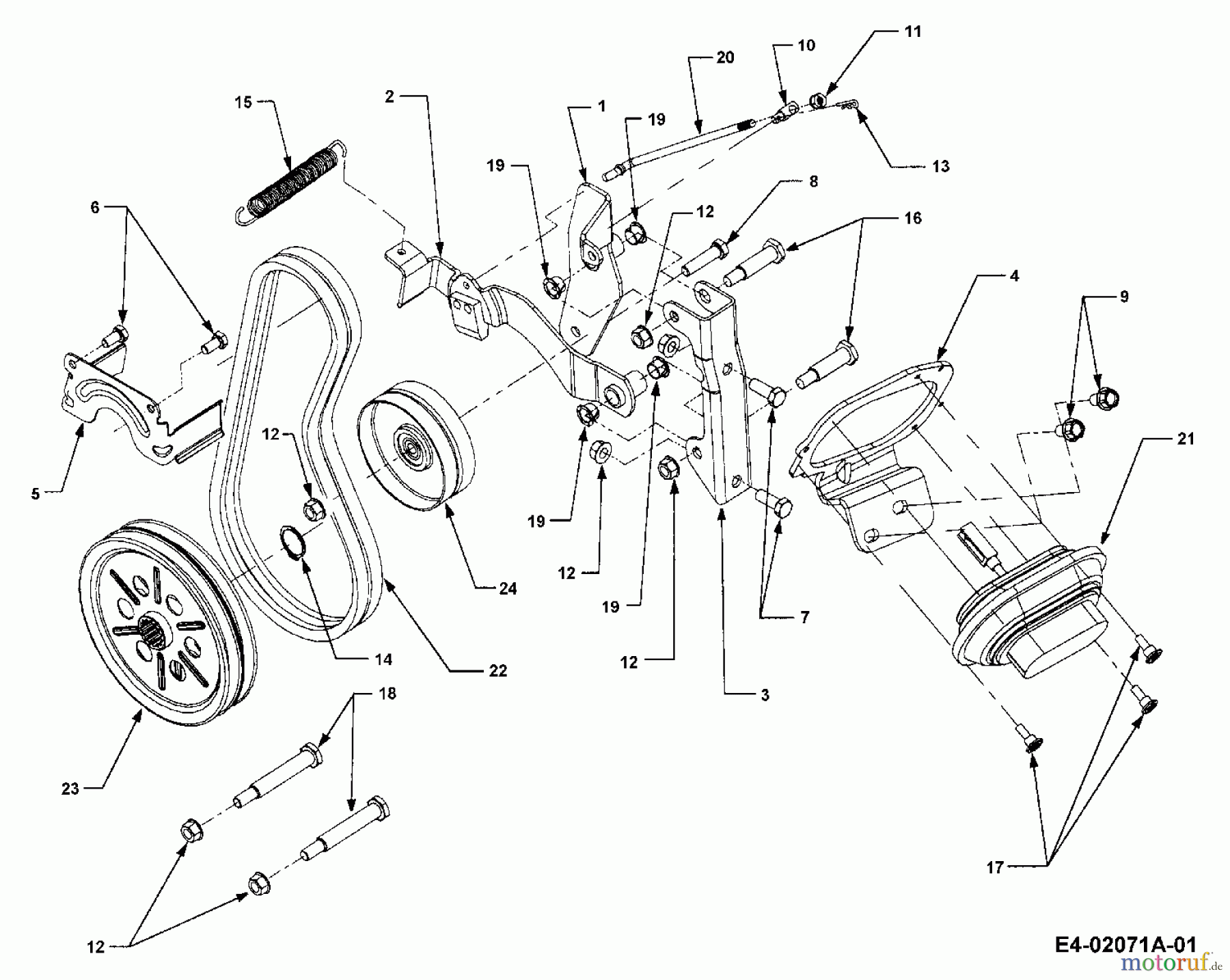 Cub Cadet Gartentraktoren HDS 3186 14A-668-603 (1999) Frontzapfwelle