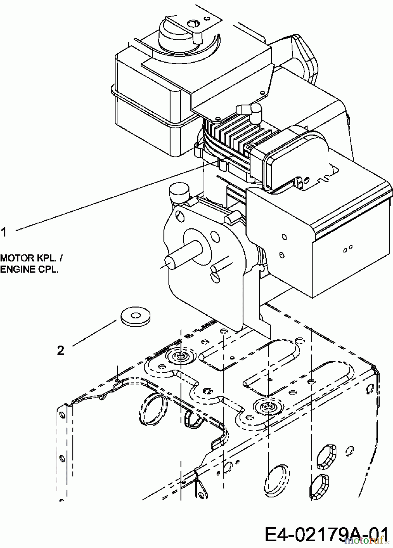 MTD Schneefräsen E 730 F 31AE7H8G799R (2007) Motor