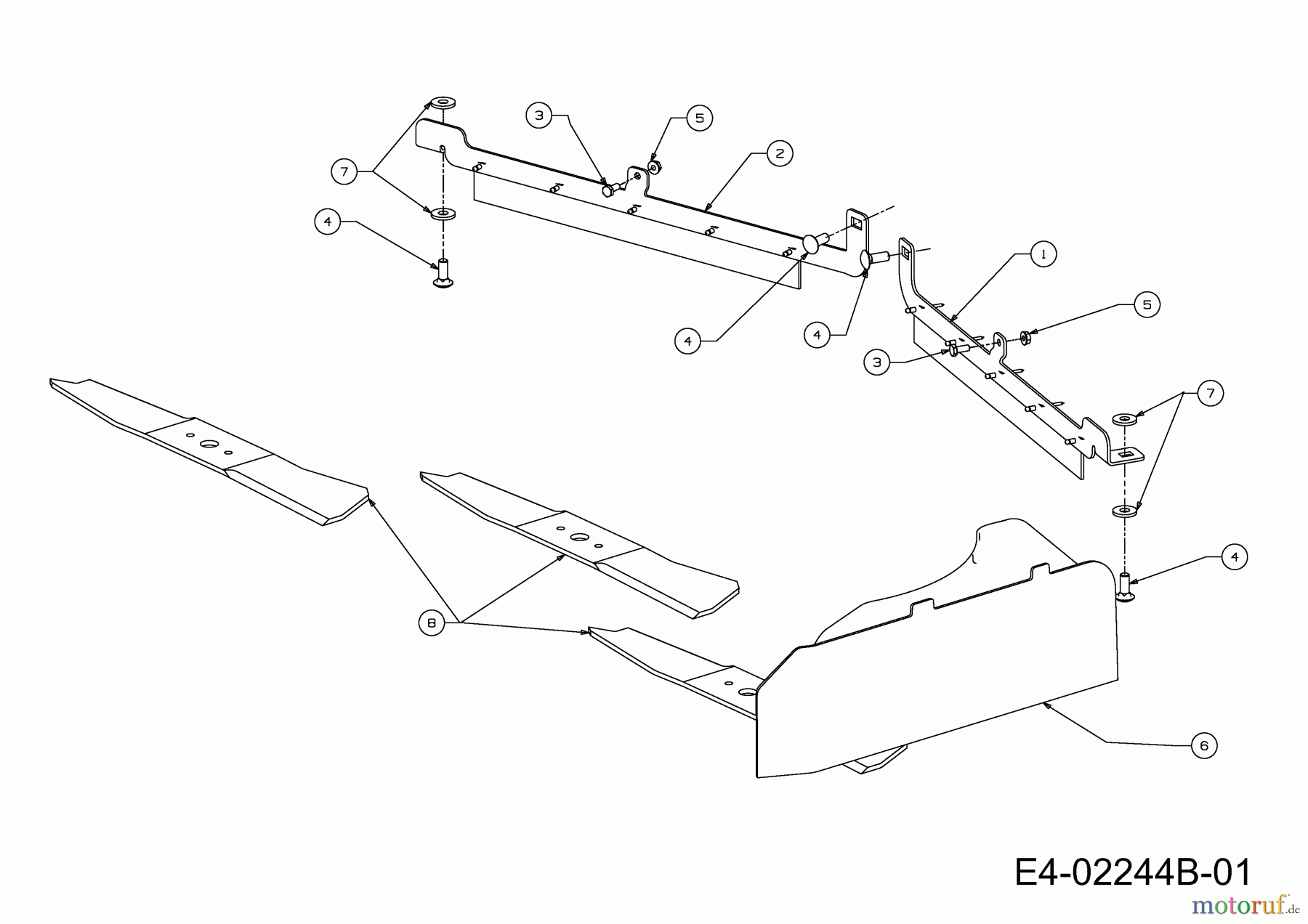 MTD Zubehör Zubehör Garten- und Rasentraktoren Mulch Kits für GTX 2100 mit Mähwerk 54