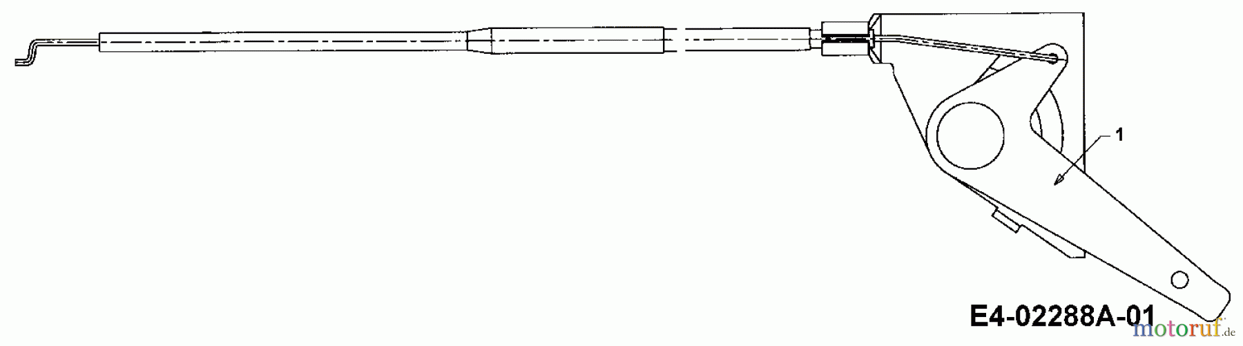  Cub Cadet Rasentraktoren CC 1527 13A-241G603  (2003) Gaszug ab 09.03.2003