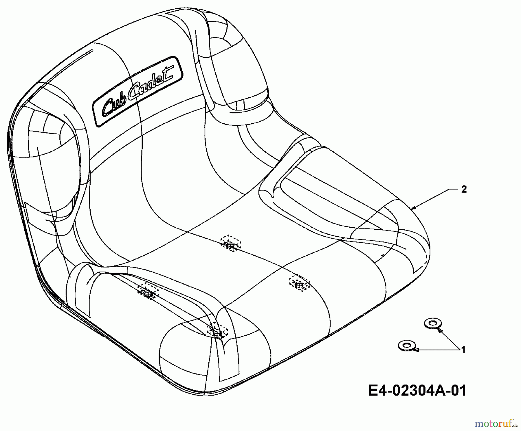  Cub Cadet Rasentraktoren CC 1527 13A-241G603  (2003) Sitz