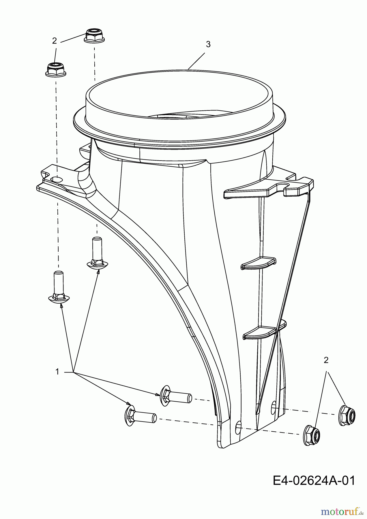  MTD Schneefräsen 6 ZFH 31AH6ZFH700R  (2010) Adapter für Auswurfschacht