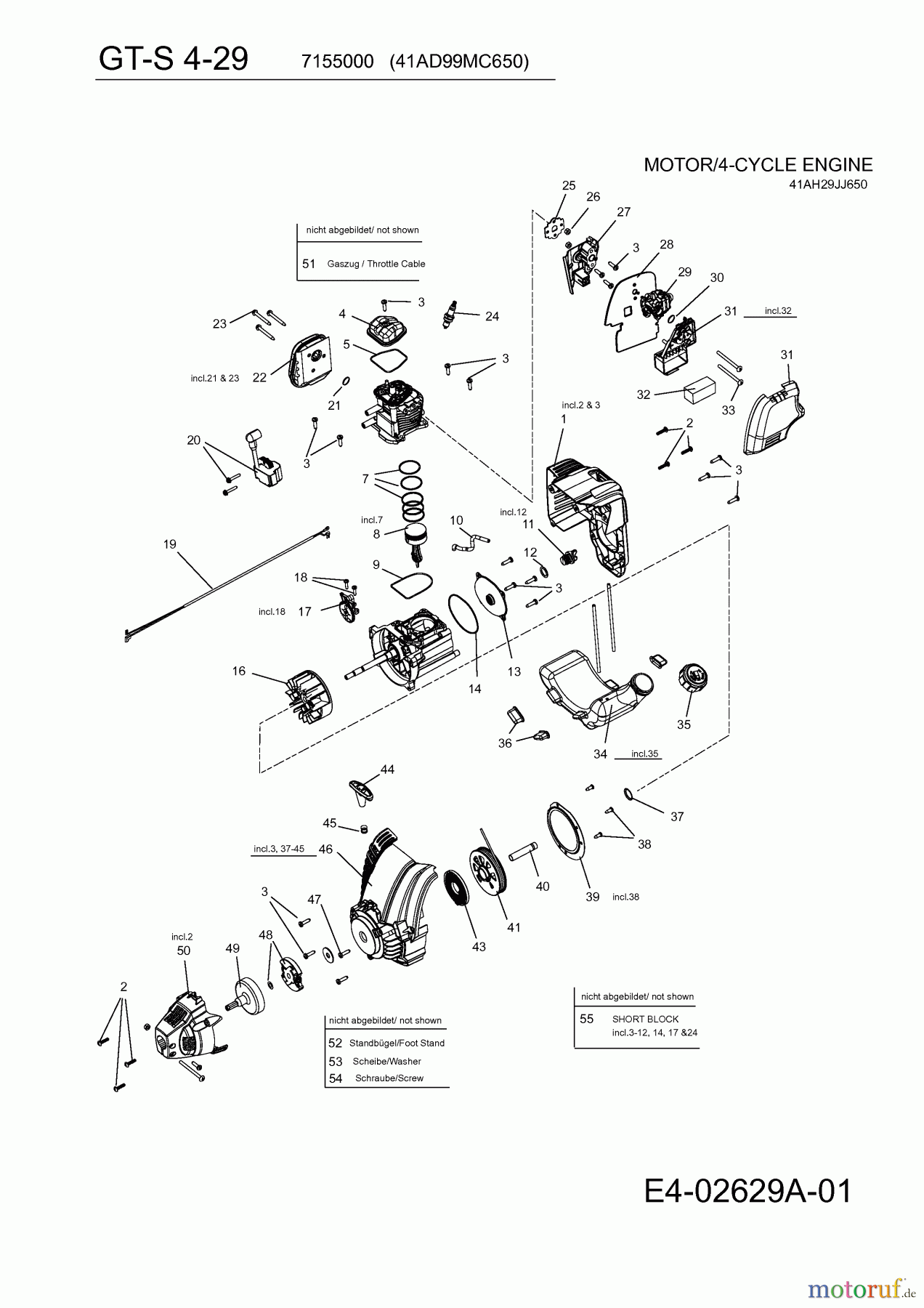 Wolf-Garten Motorsensen GT-S 4-29 41AD99MC650 (2011) Motor