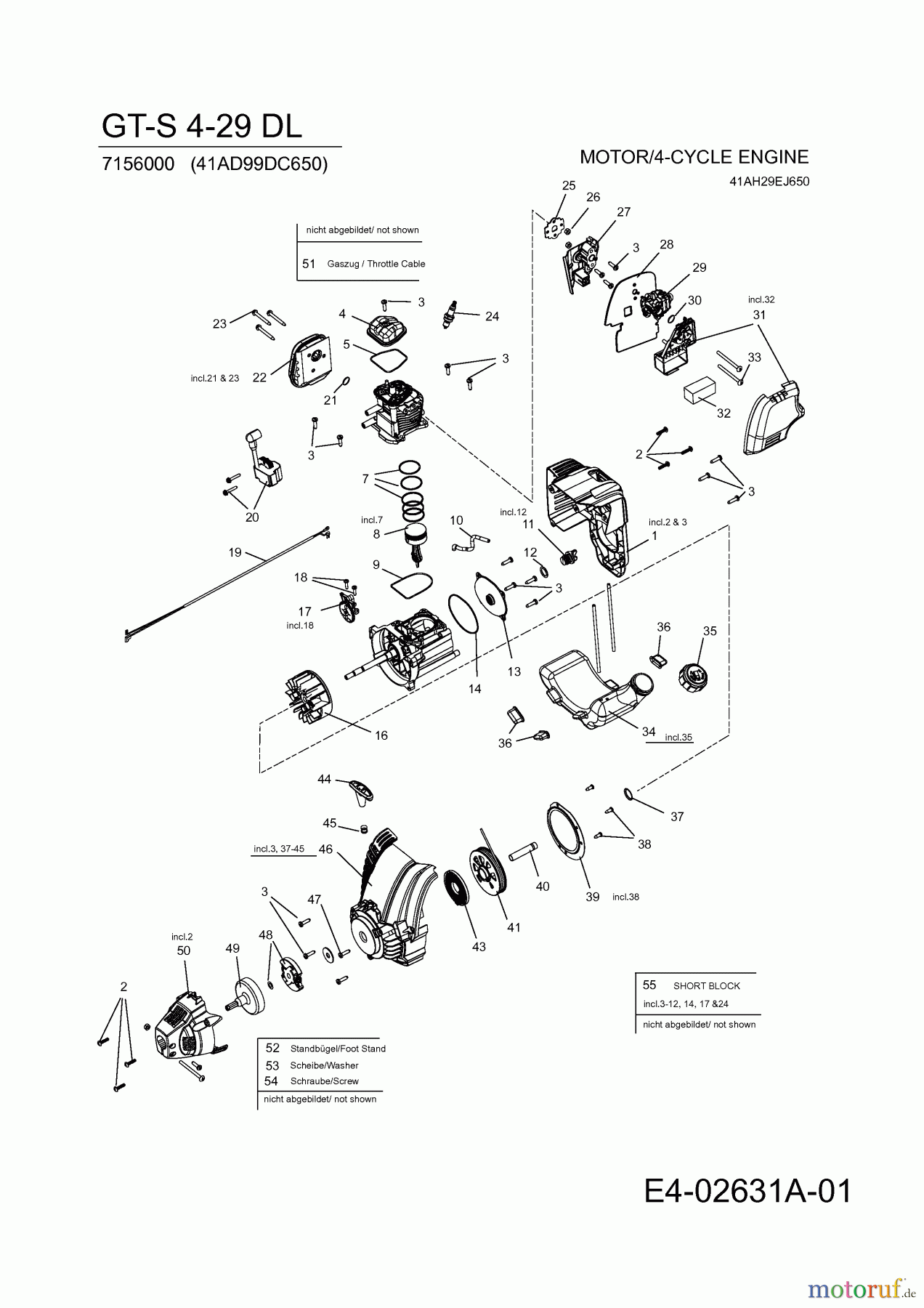 Wolf-Garten Motorsensen GT-S 4-29 DL 41AD99DC650 (2012) Motor