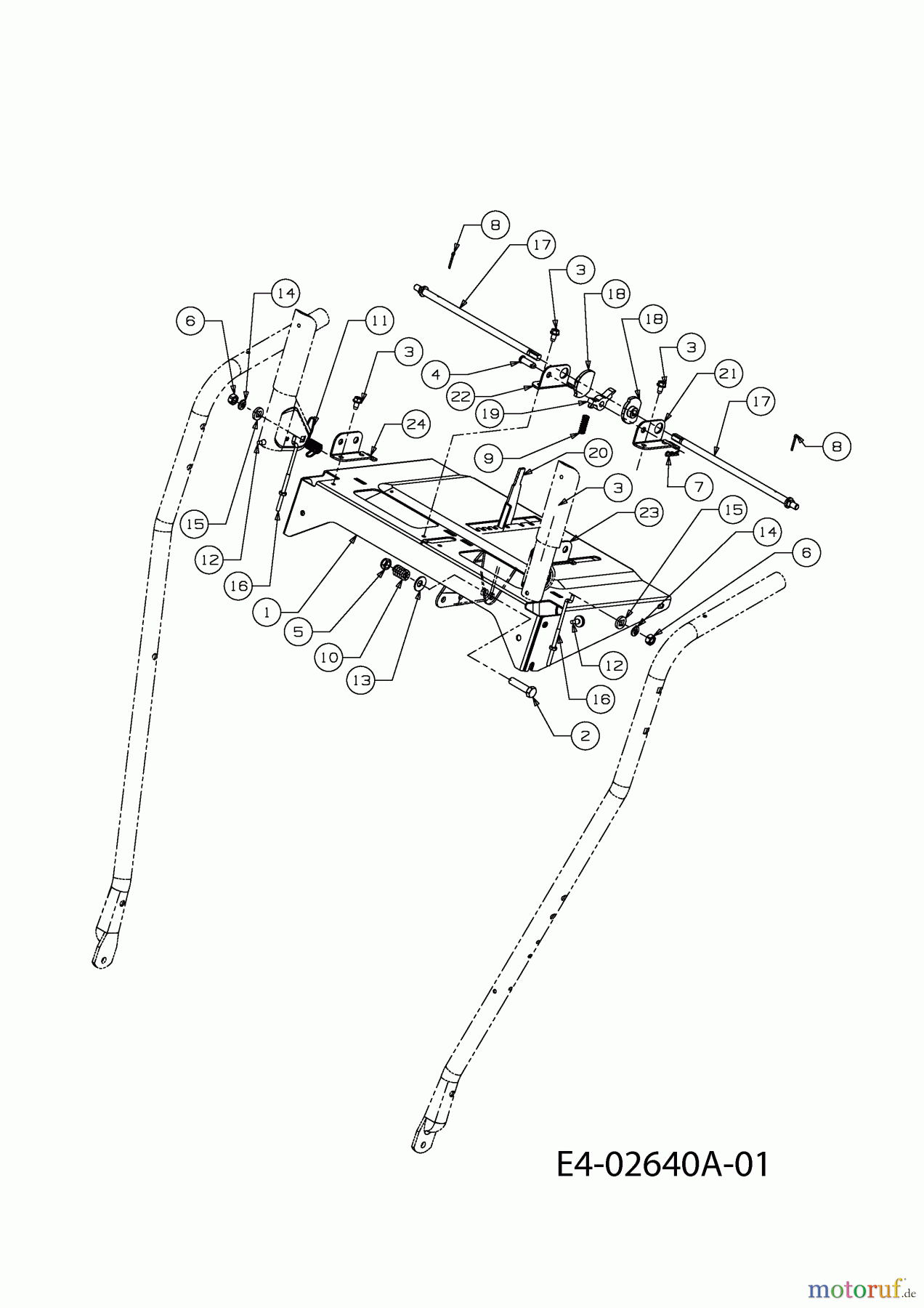 Yard-Man Schneefräsen E 5 E 3 G 31AE5E3G643 (2001) Armaturenbrett