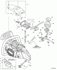 Echo CS-440 - Chainsaw, S/N: 10001001 - 10999999 Ersatzteile Cylinder Cover, Fuel System, Ignition Switch, Intake